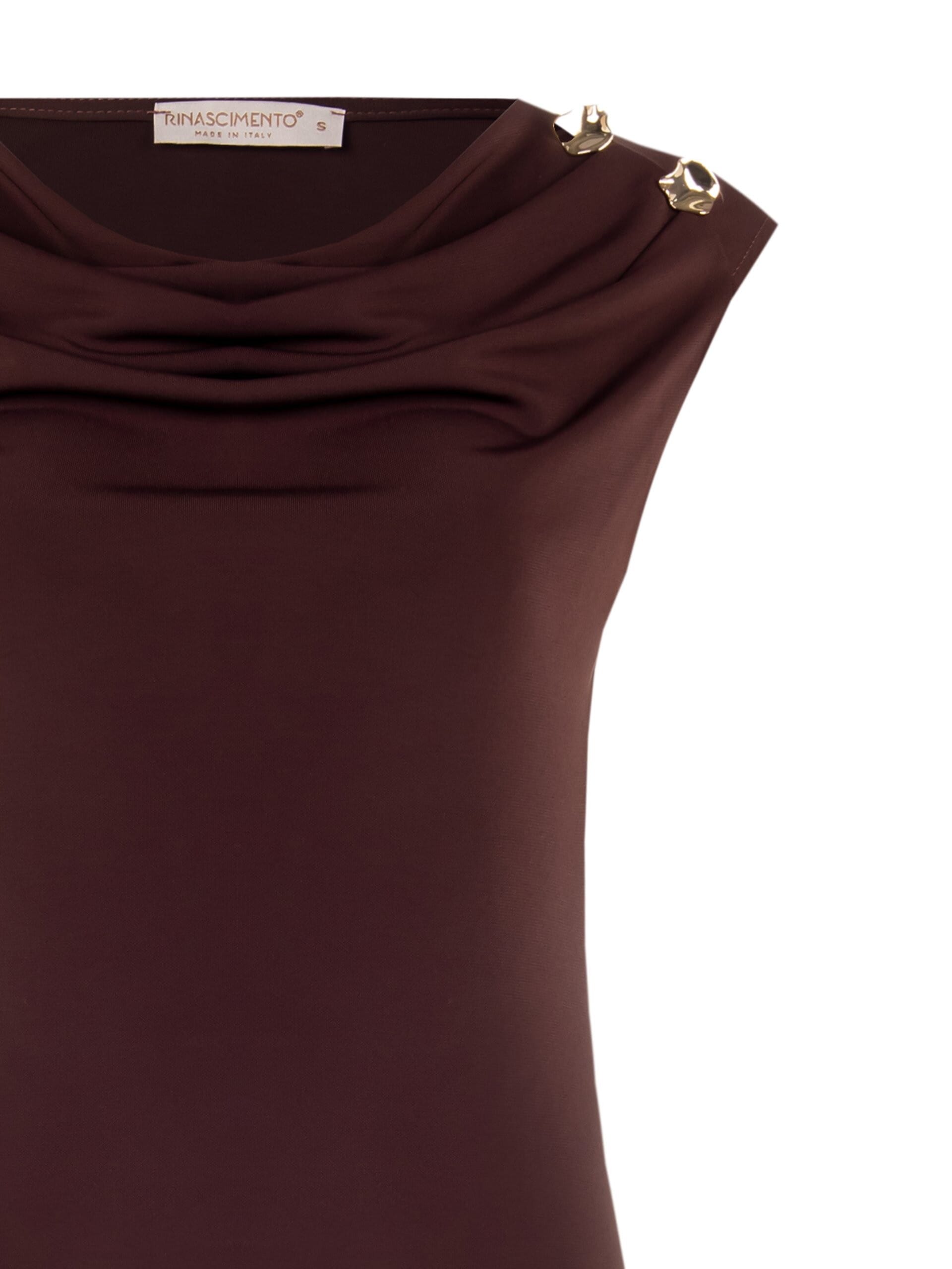 Top Sfiancato In Maglina Con Bottoni Sulle Spalle Rinascimento