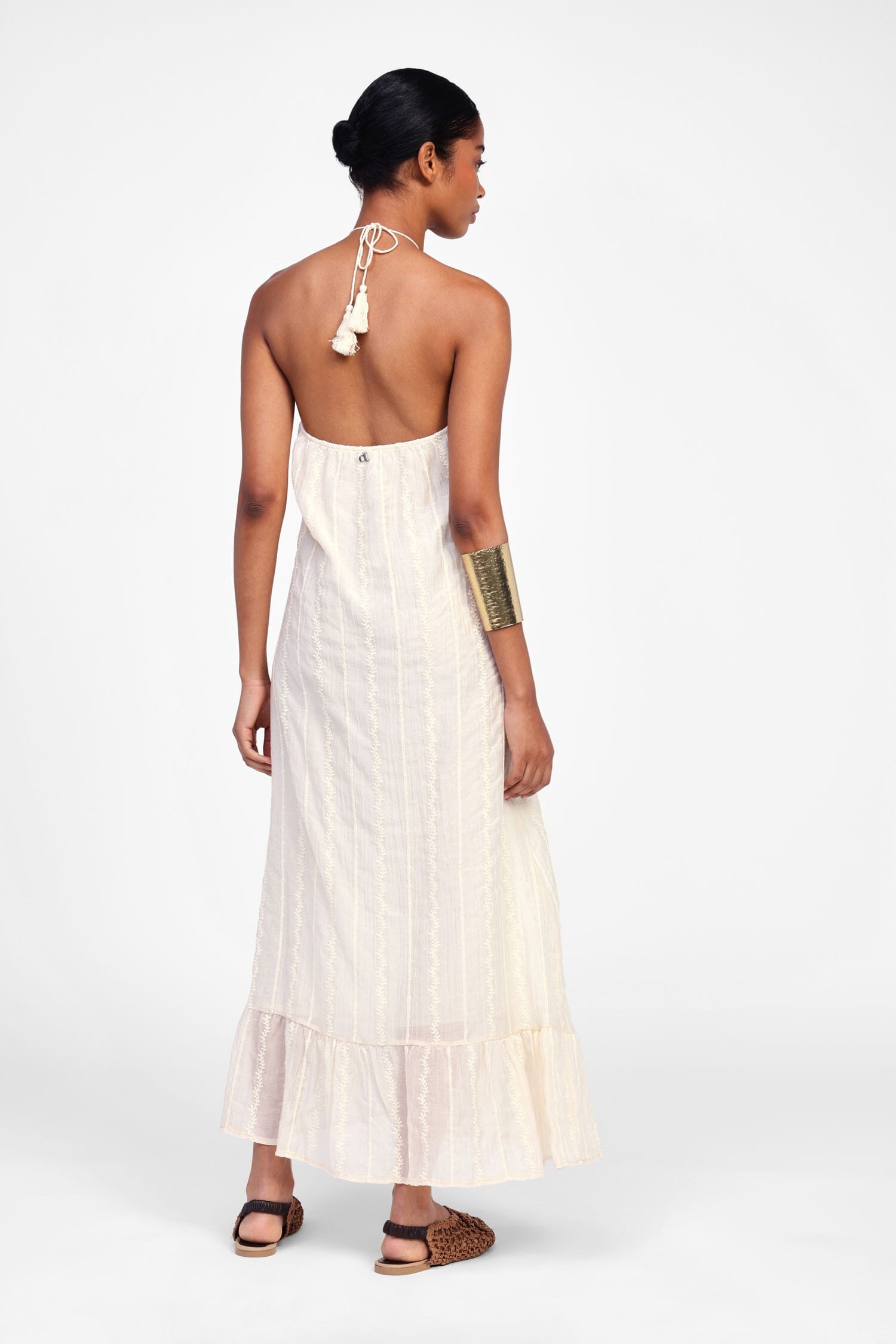 Abito Lungo Senza Maniche E Stampa Dixie