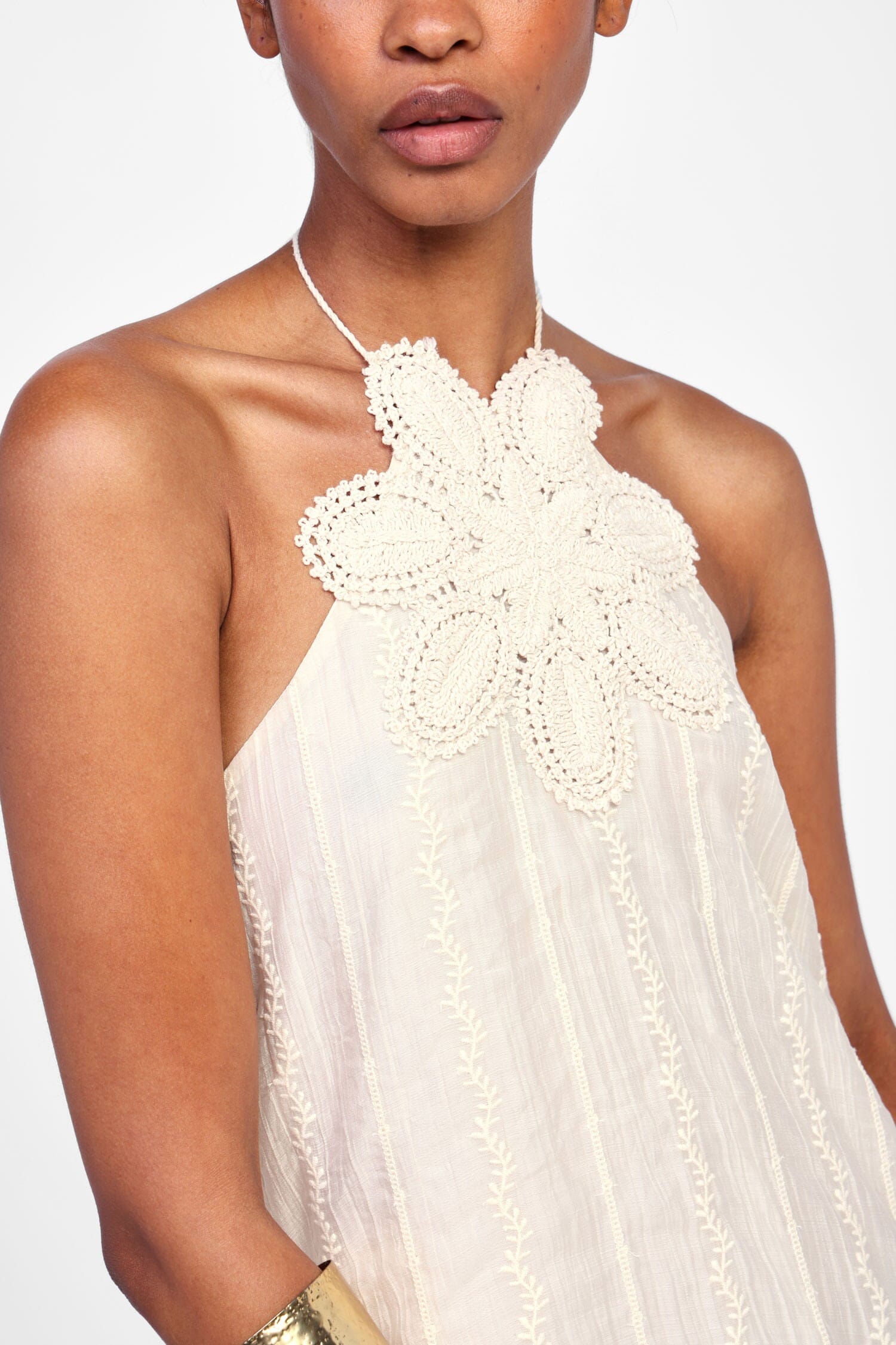 Abito Lungo Senza Maniche E Stampa Dixie