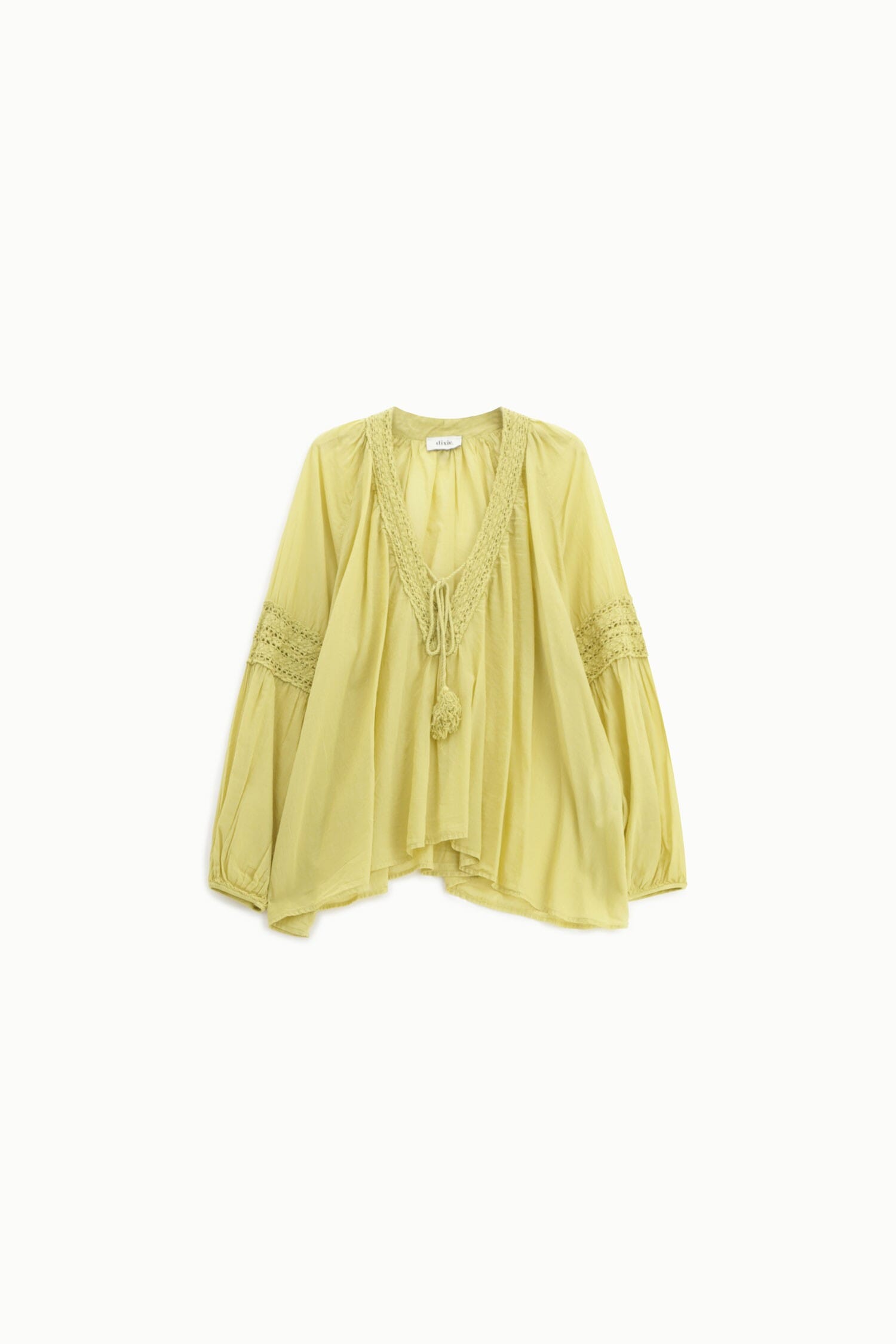 Camicia Ampie Maniche E Scollo V Dixie