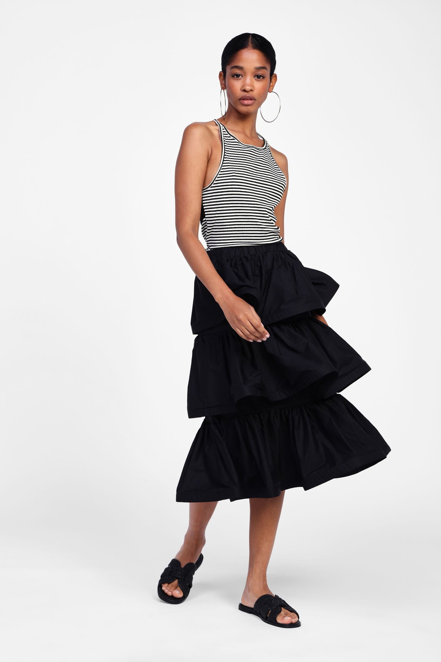 Dixie High Tiered Ruffle Skirt (jupe à volants)