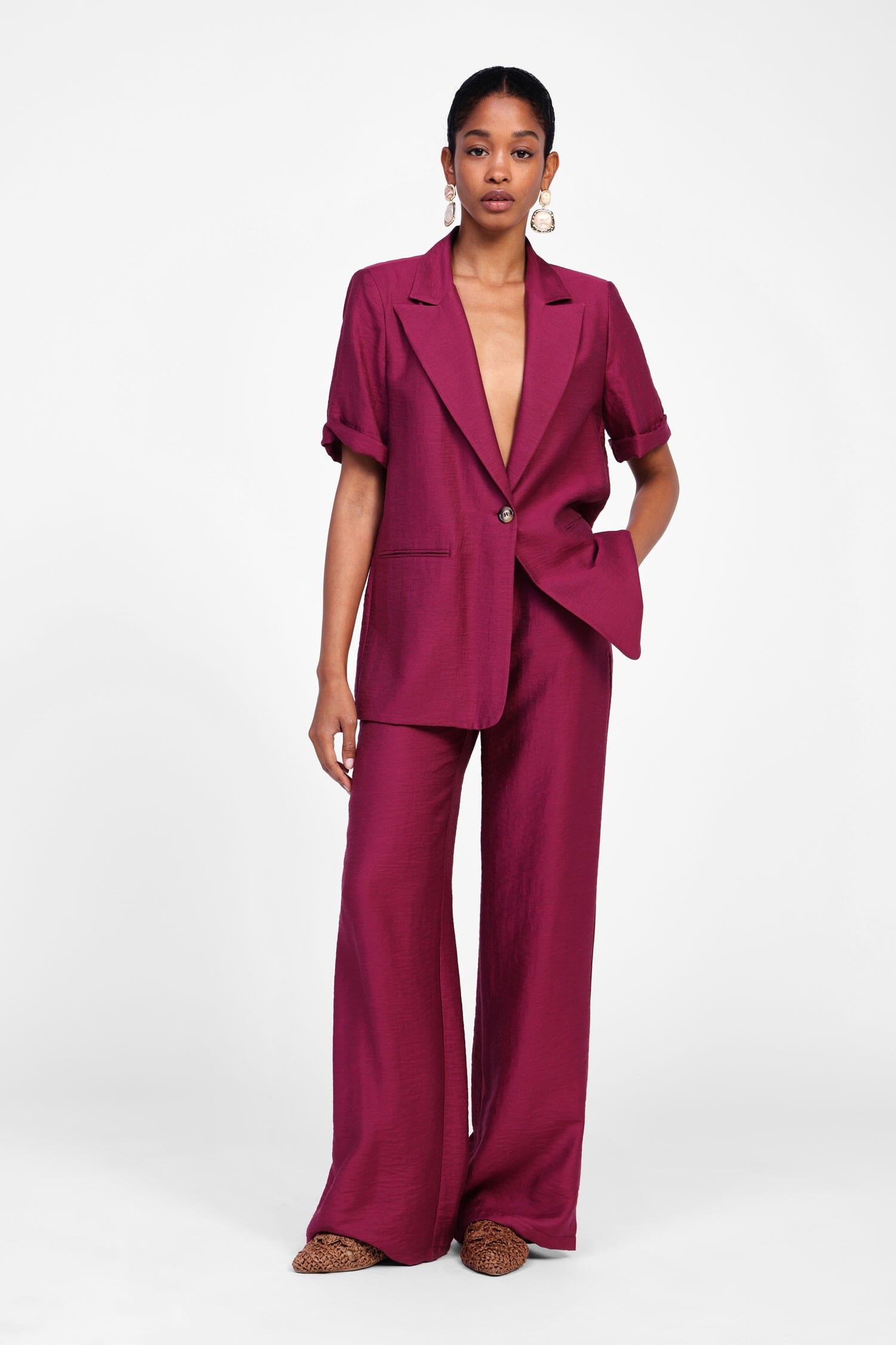 Pantalon large monochrome Dixie