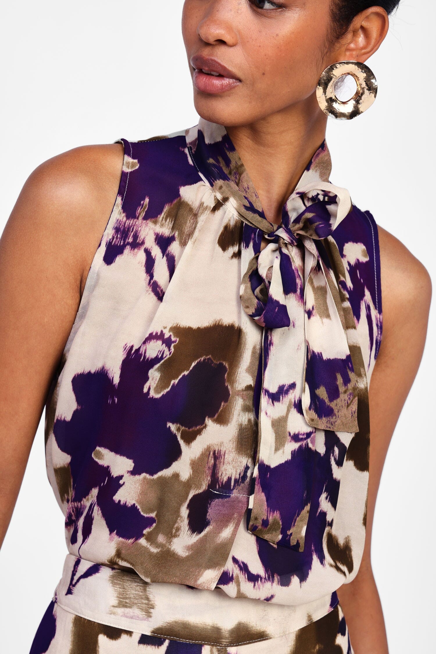 Top Senza Maniche Con Stampa Vivace Dixie