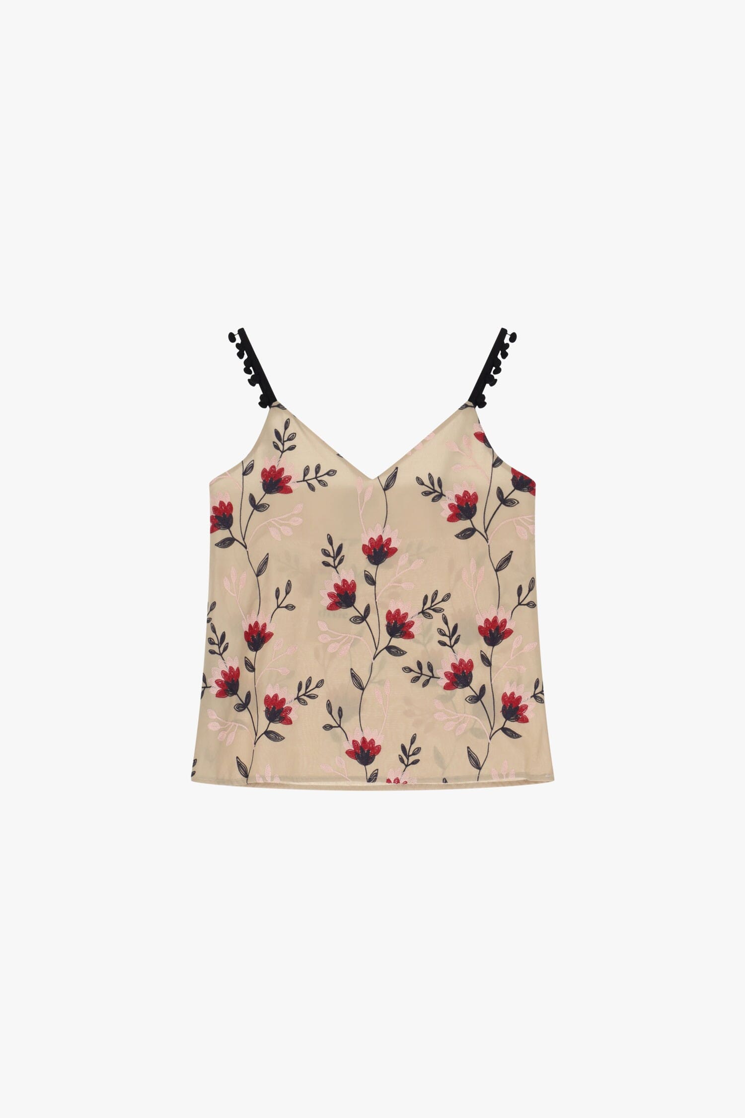 Dixie Strap Top With Floral Print