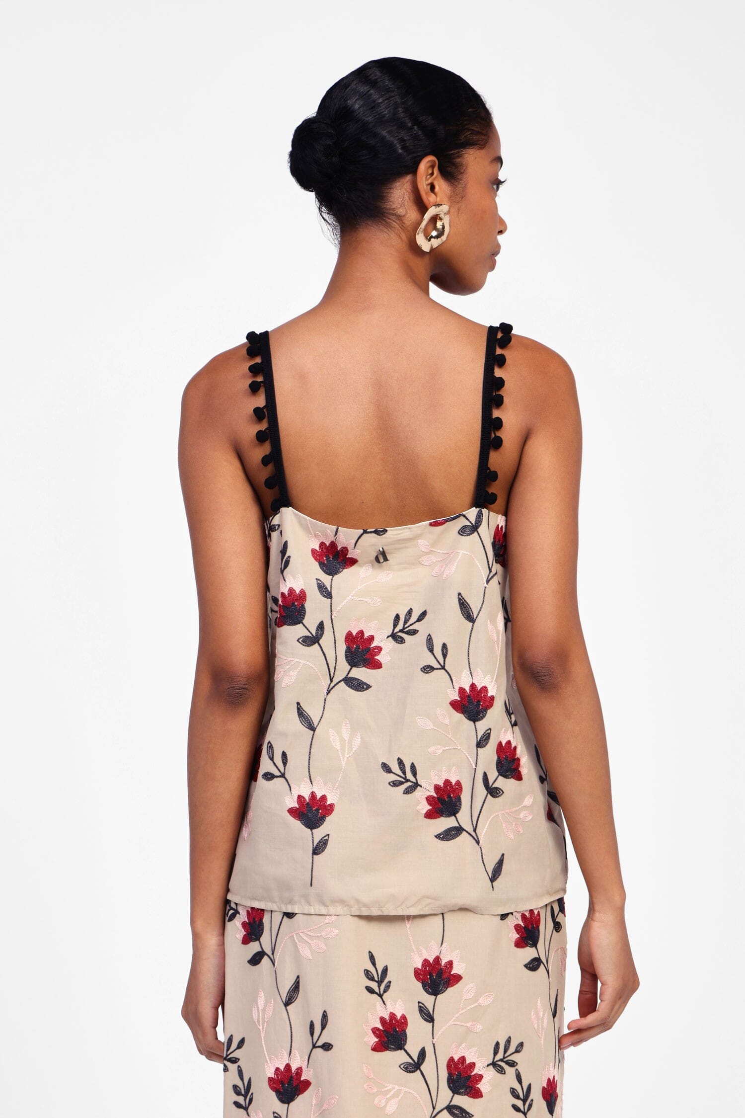 Dixie Strap Top With Floral Print