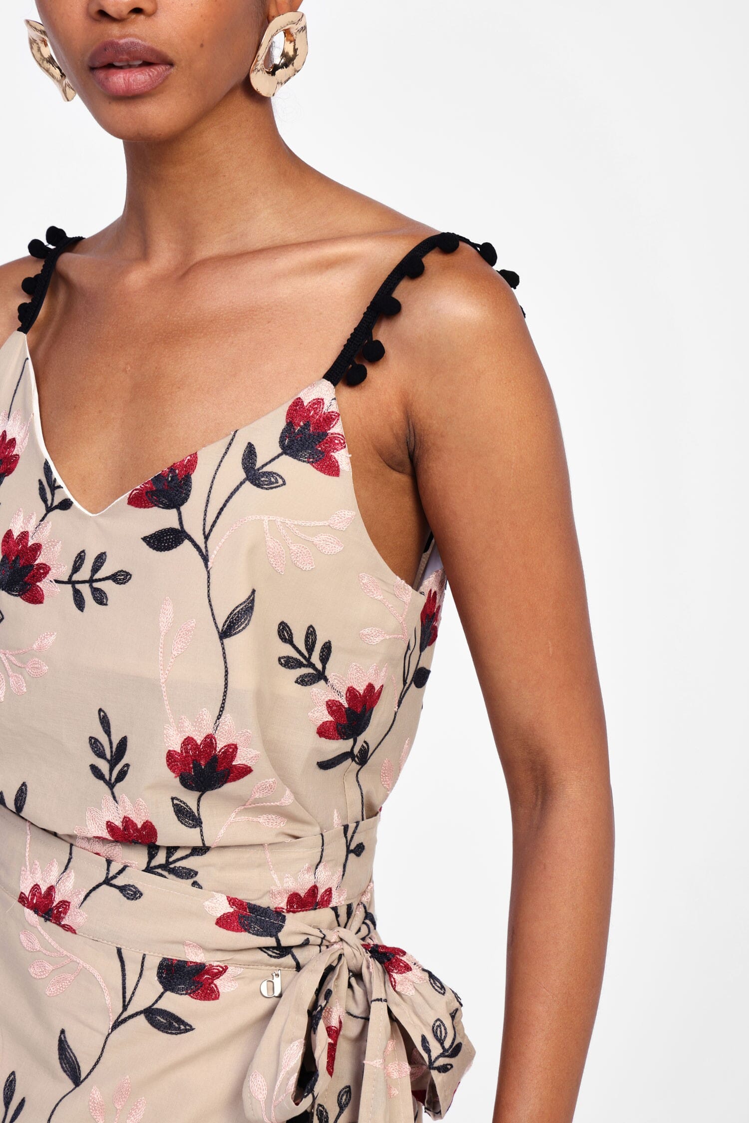 Dixie Strap Top With Floral Print