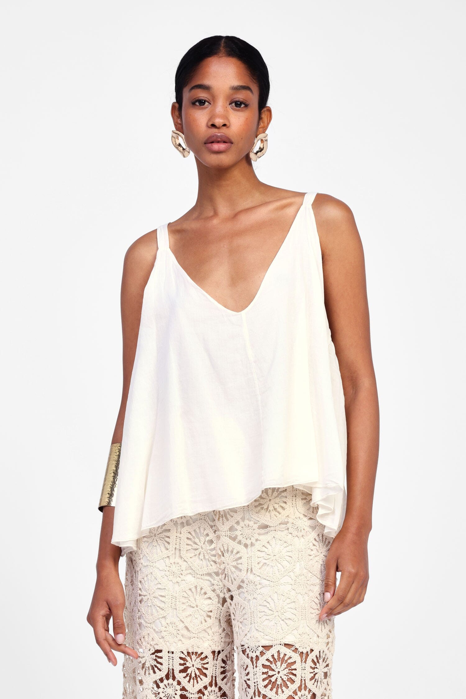 Top Con Spalline E Scollo A V Dixie