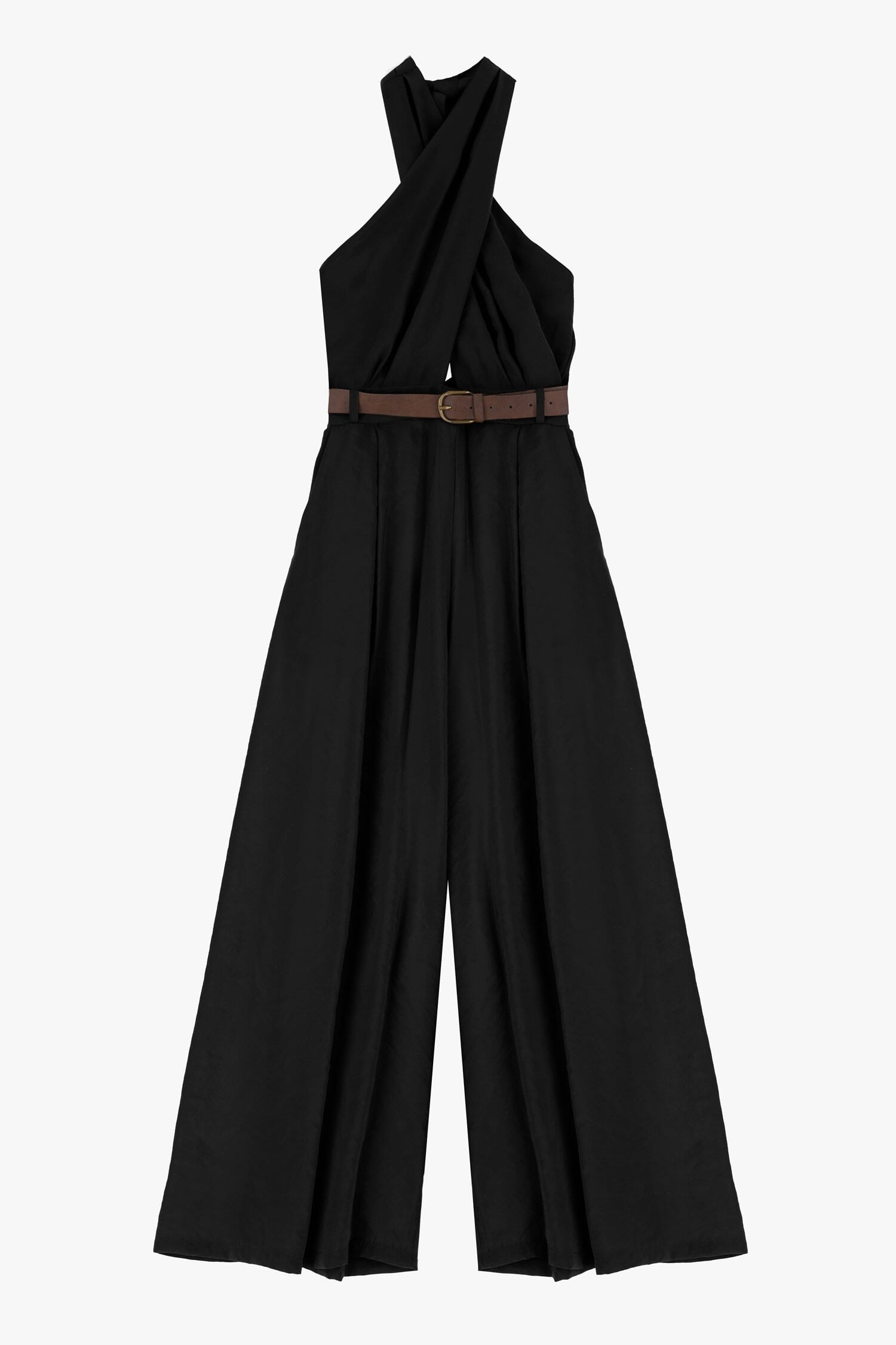 Jumpsuit With Belt And Cross Neckline Dixie