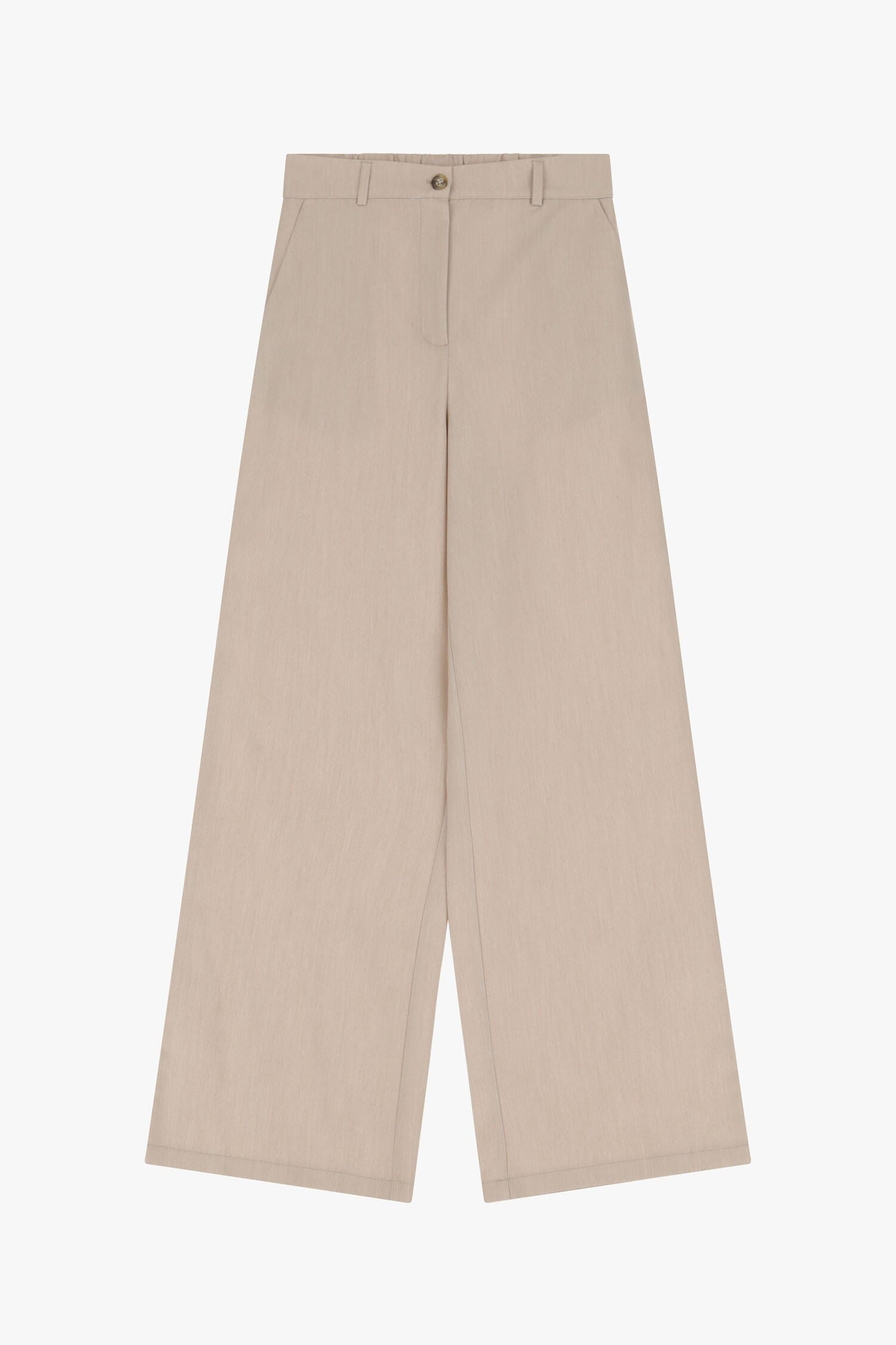 Pantaloni A Gamba Larga Con Vita Alta Dixie