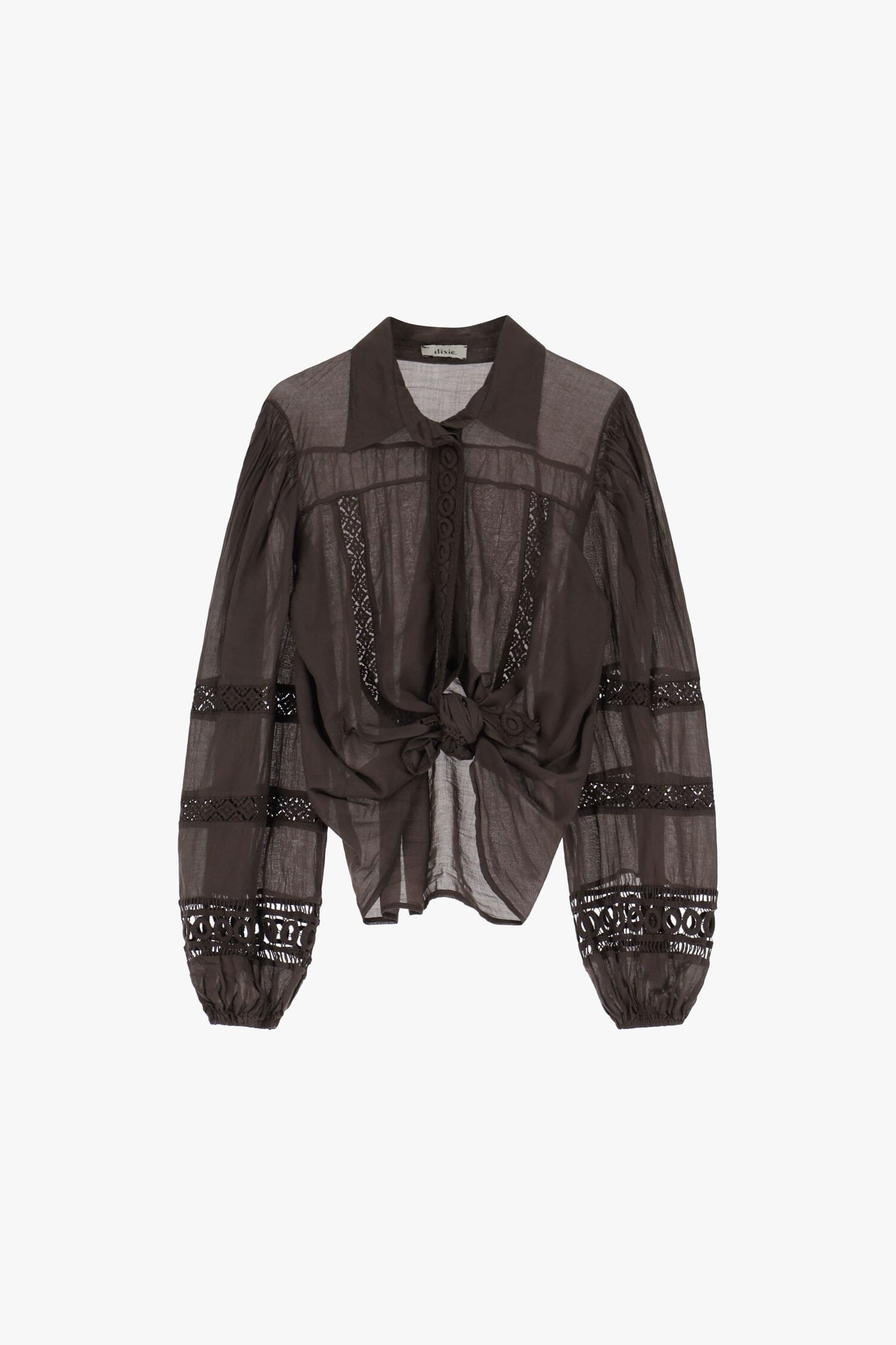 Camicetta Con Pizzo E Nodo Frontale Dixie