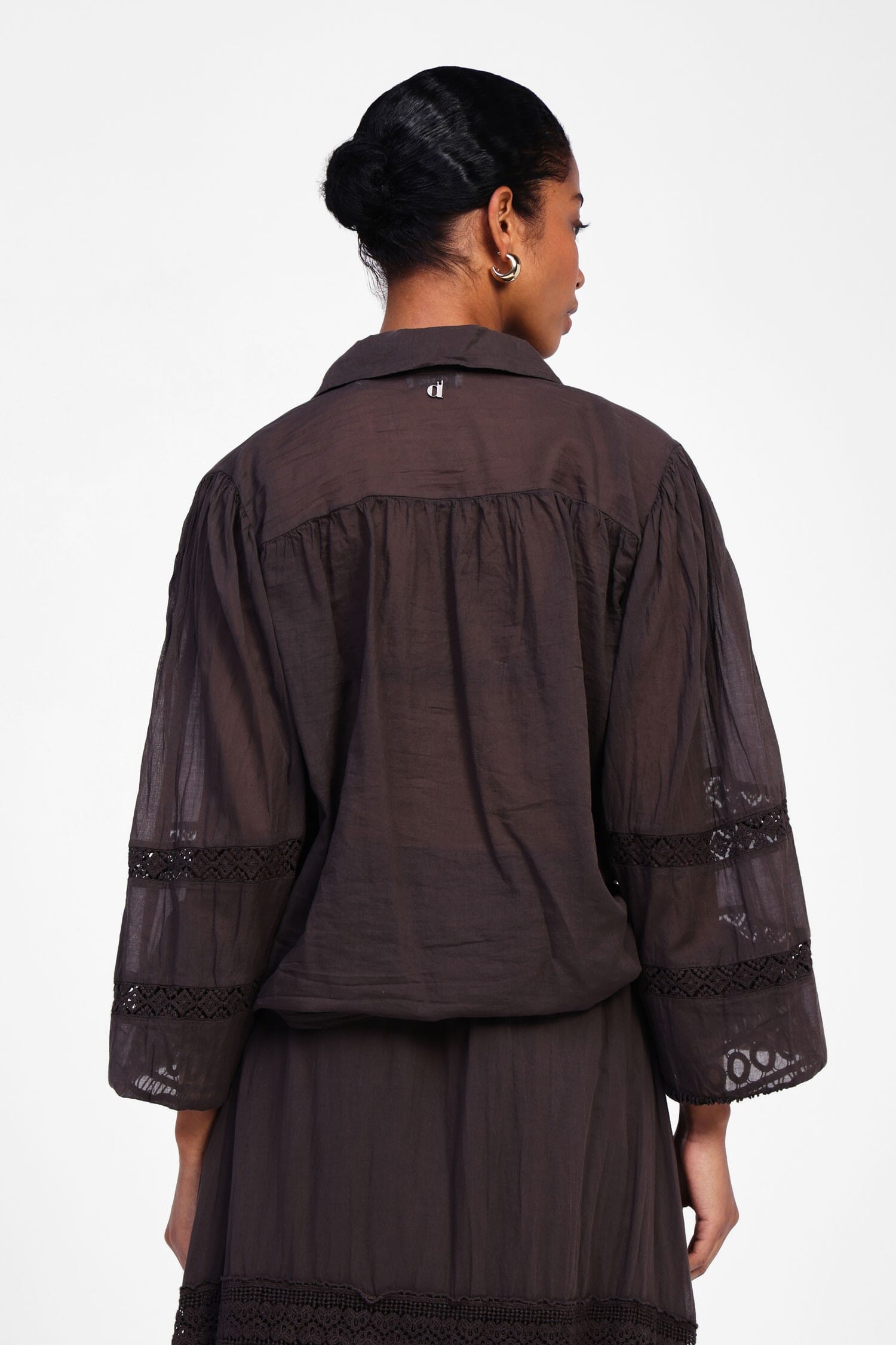 Camicetta Con Pizzo E Nodo Frontale Dixie