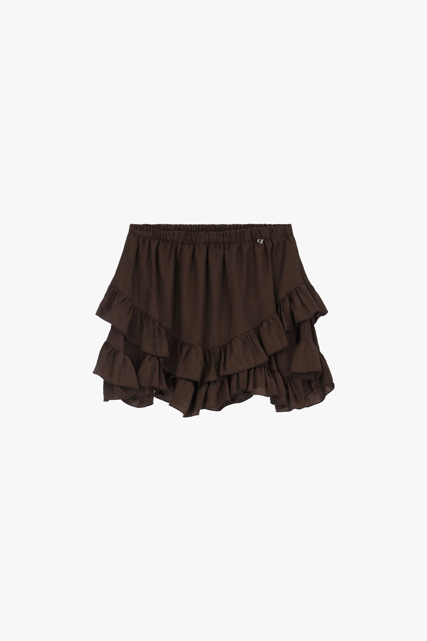 Dixie Ruffle Detail Short Skirt