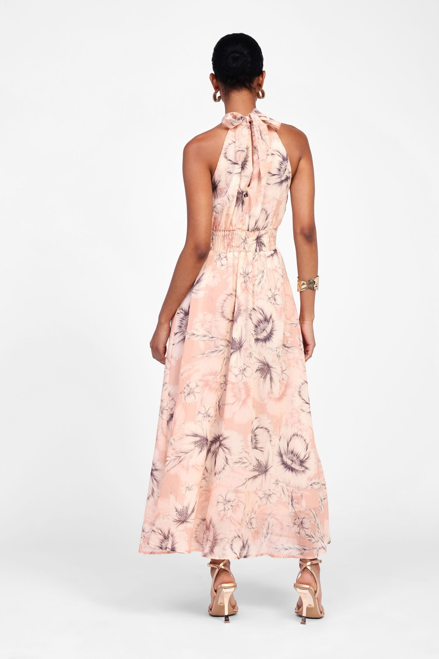 Long Dress With Delicate Floral Print Dixie