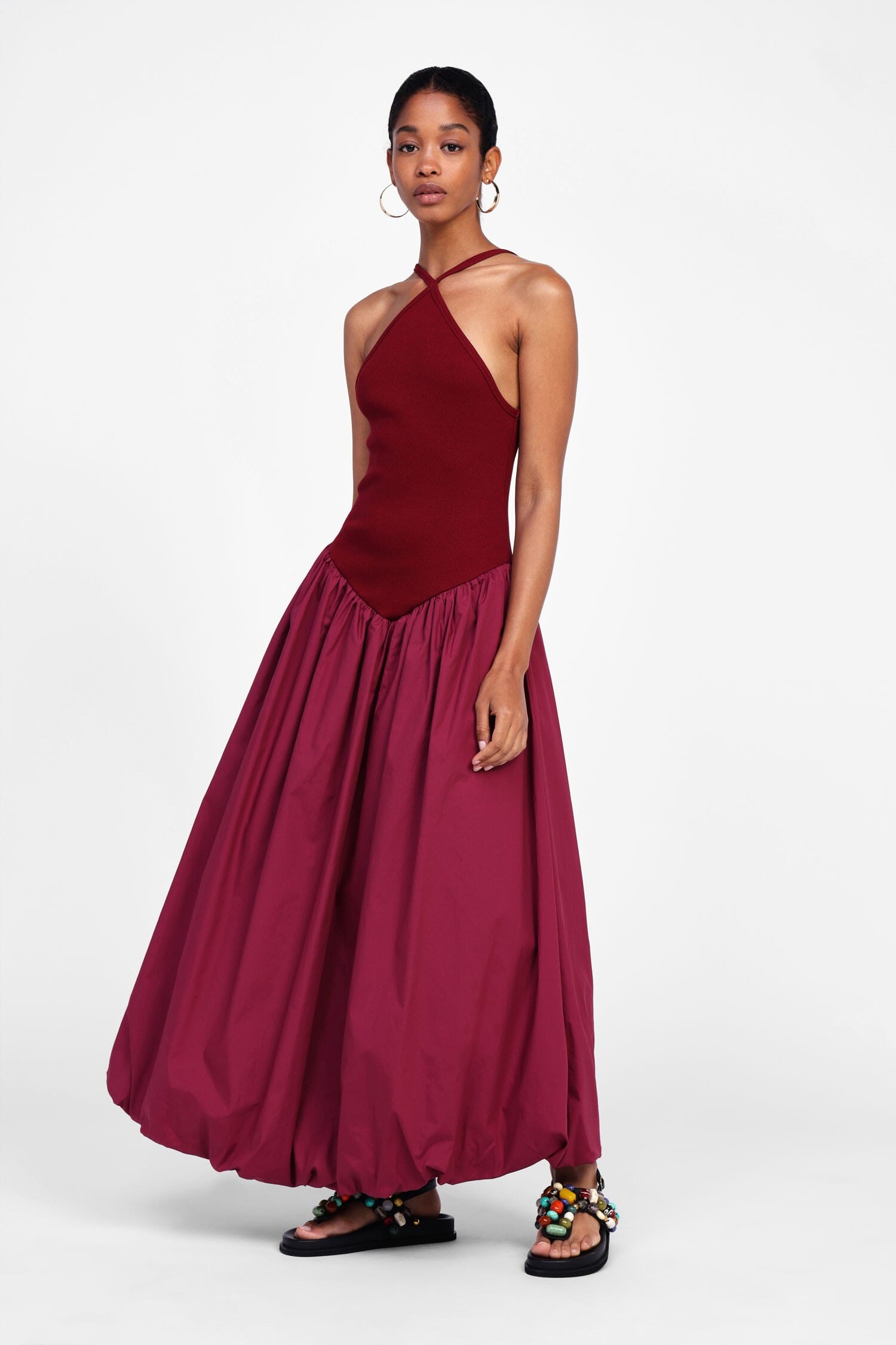 Vestito Lungo Con Spalline Incrociate Dixie