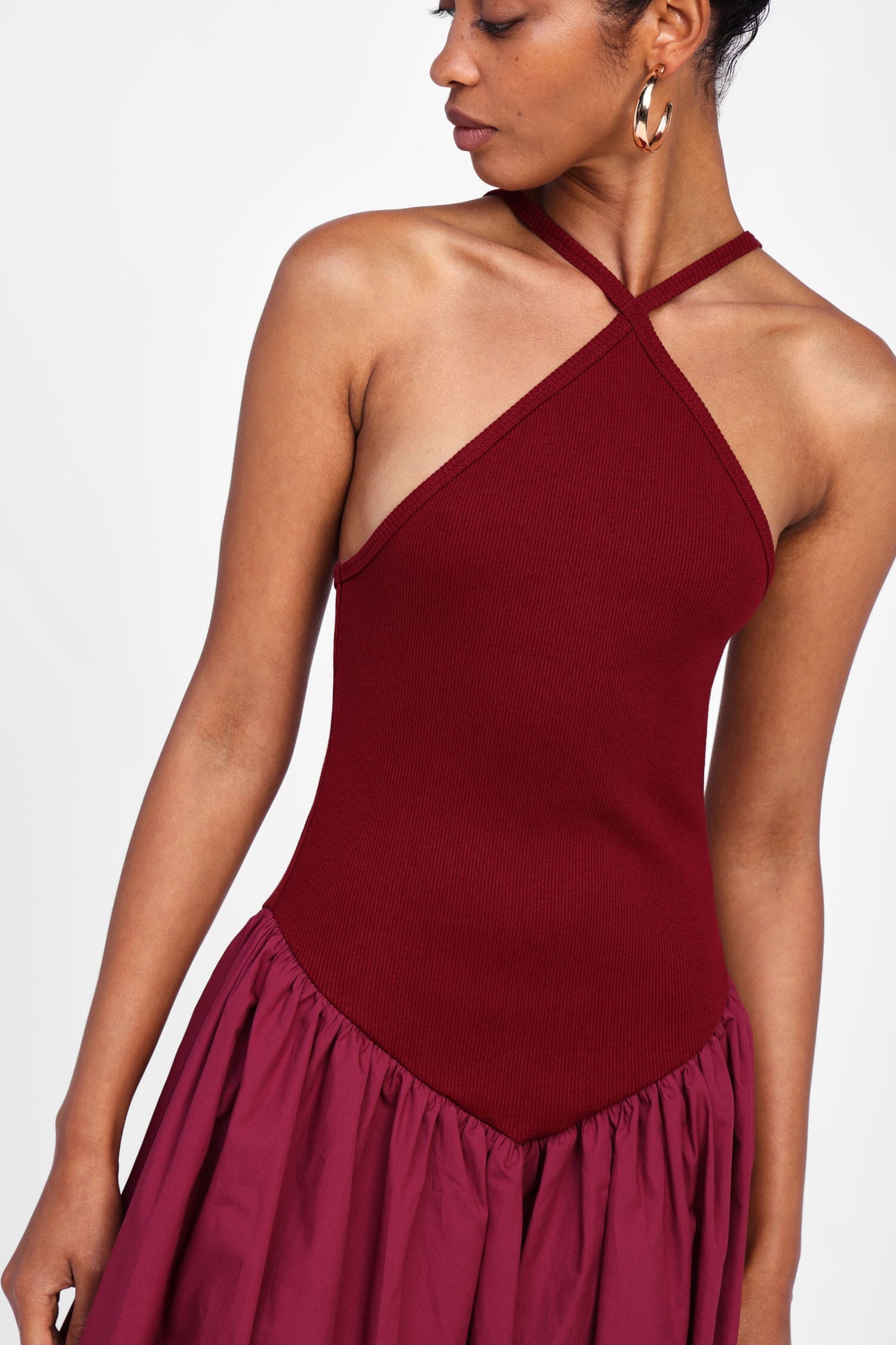 Vestito Lungo Con Spalline Incrociate Dixie