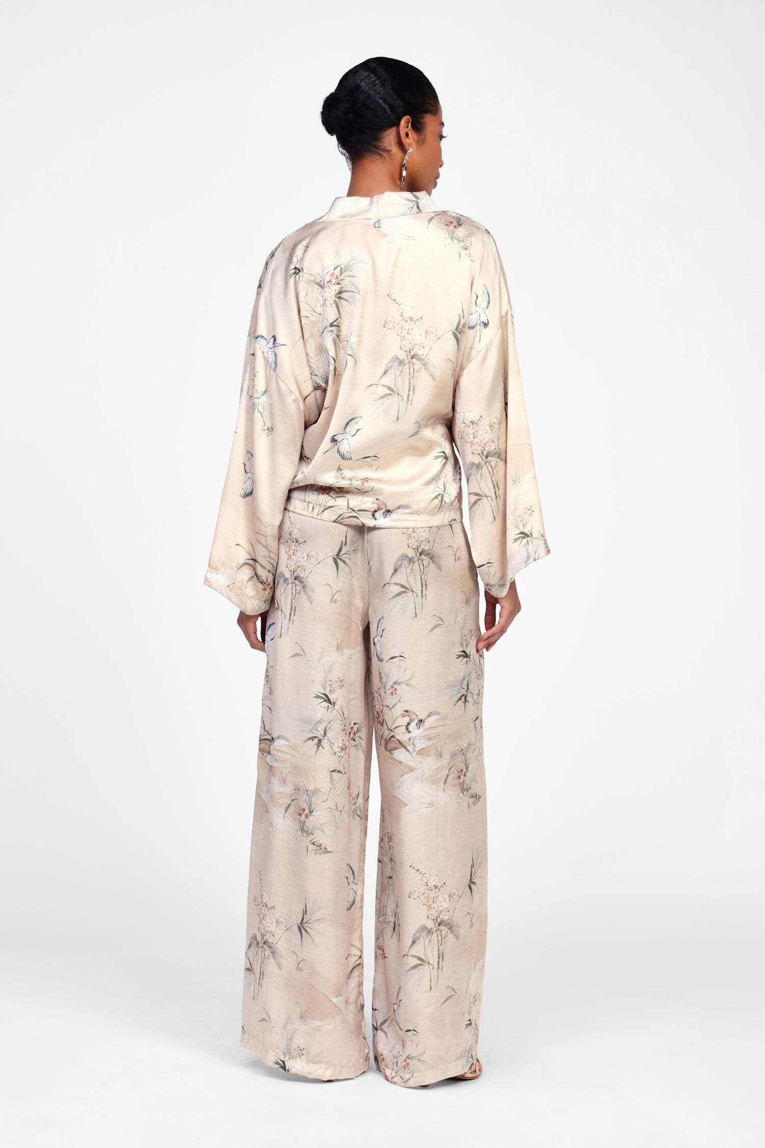 Pantalon de palace à imprimé floral Dixie