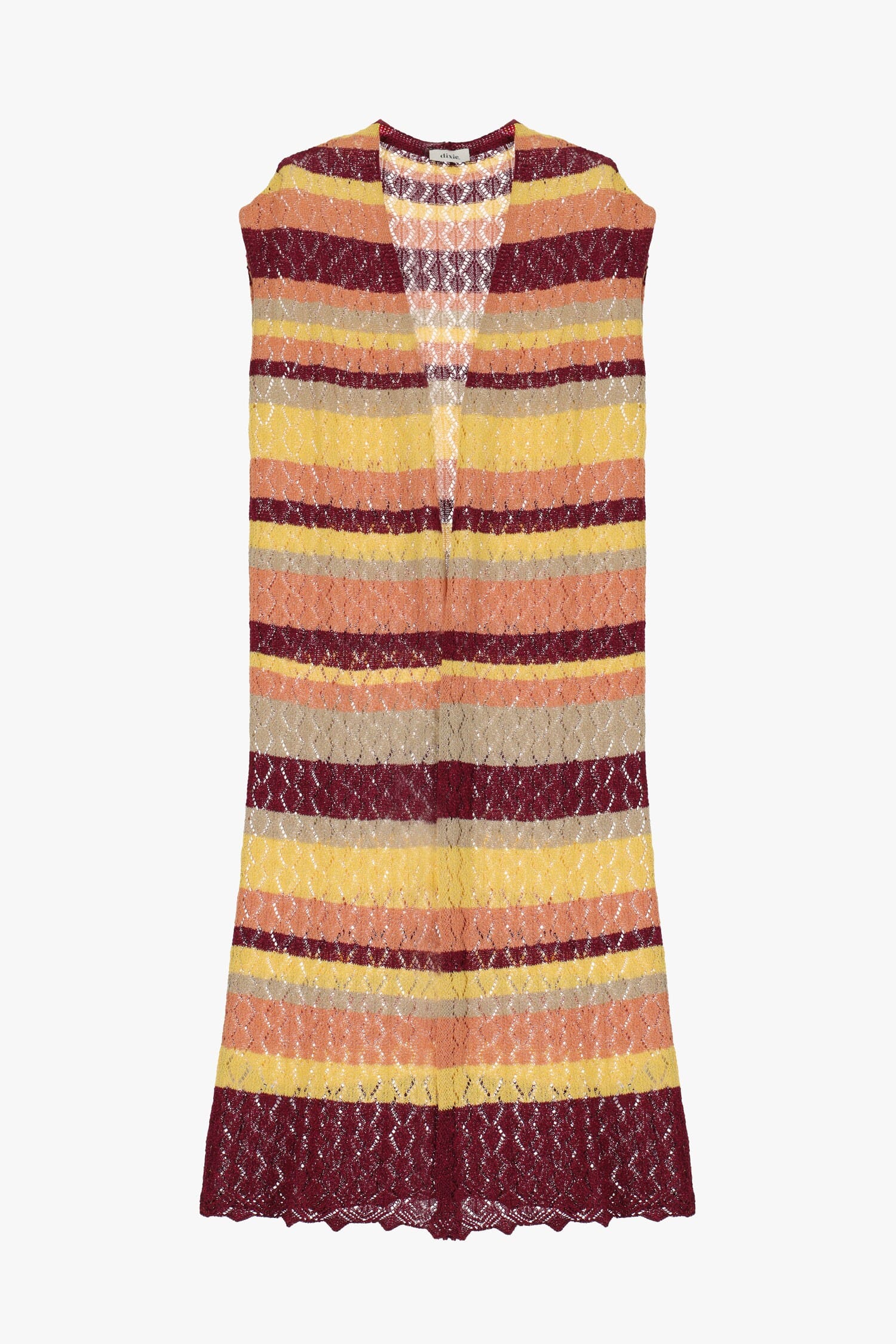 Cappotto Lungo Con Motivo A Righe Dixie