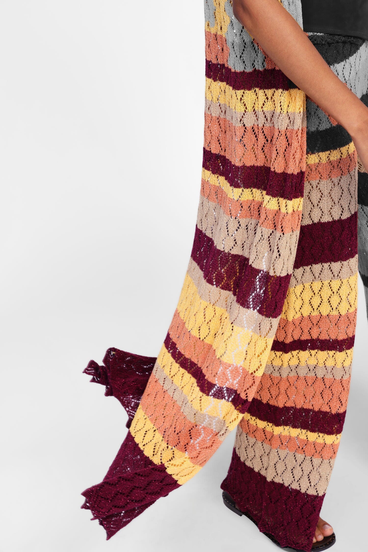 Cappotto Lungo Con Motivo A Righe Dixie