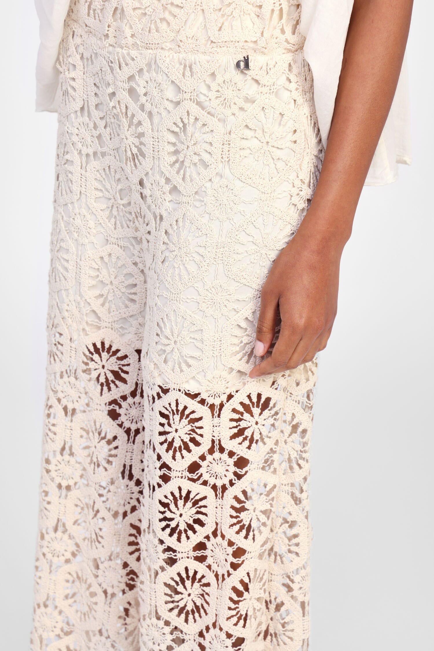 Pantaloni Palazzo Con Dettagli Traforati Dixie