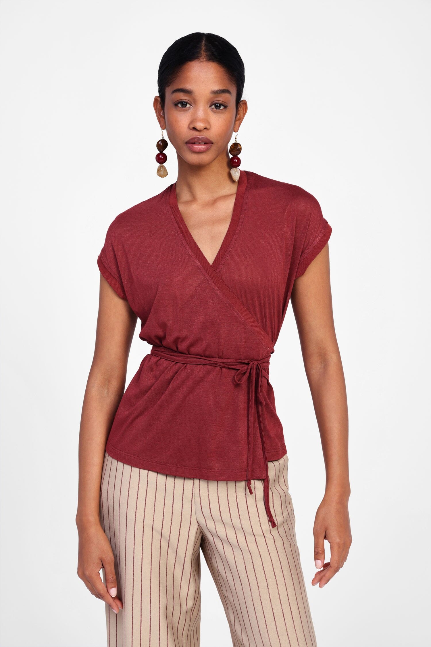 Haut croisé avec ceinture réglable Dixie