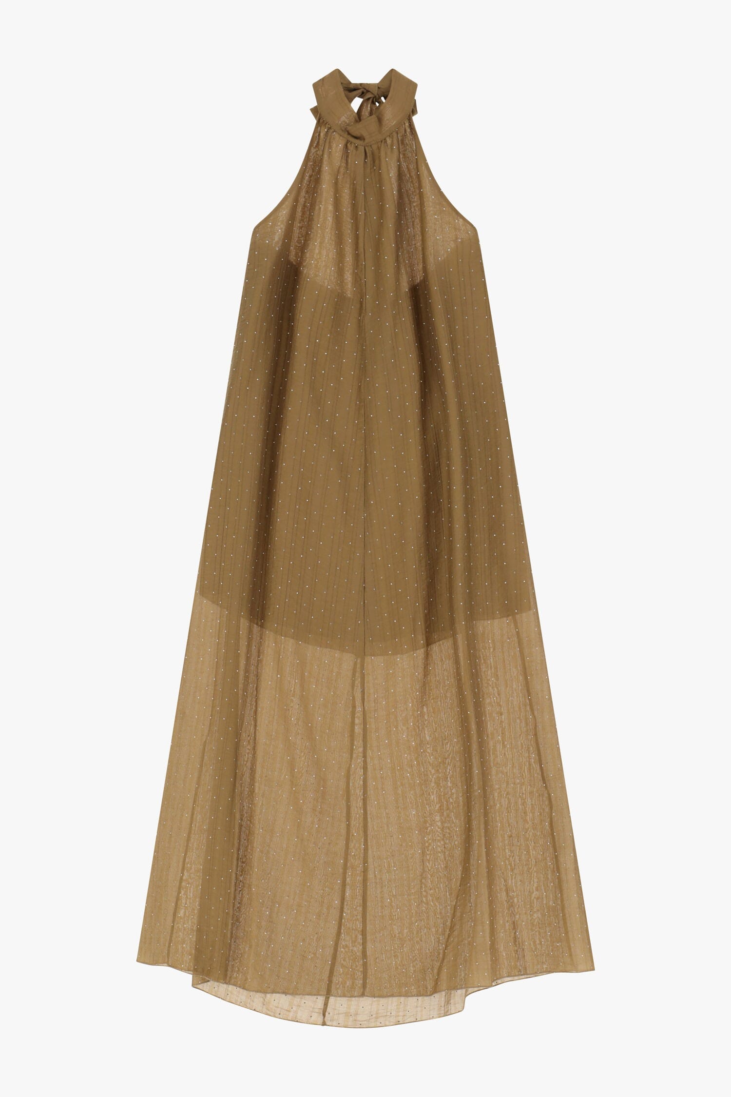 Vestito Lungo Con Collo Allacciato Dixie