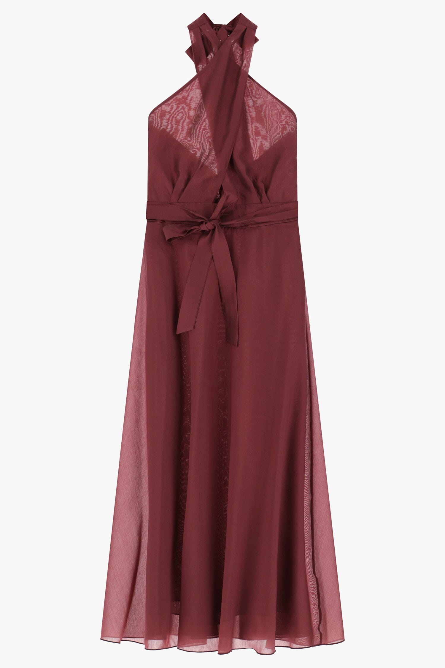 Abito Lungo Con Cintura E Scollo Dixie