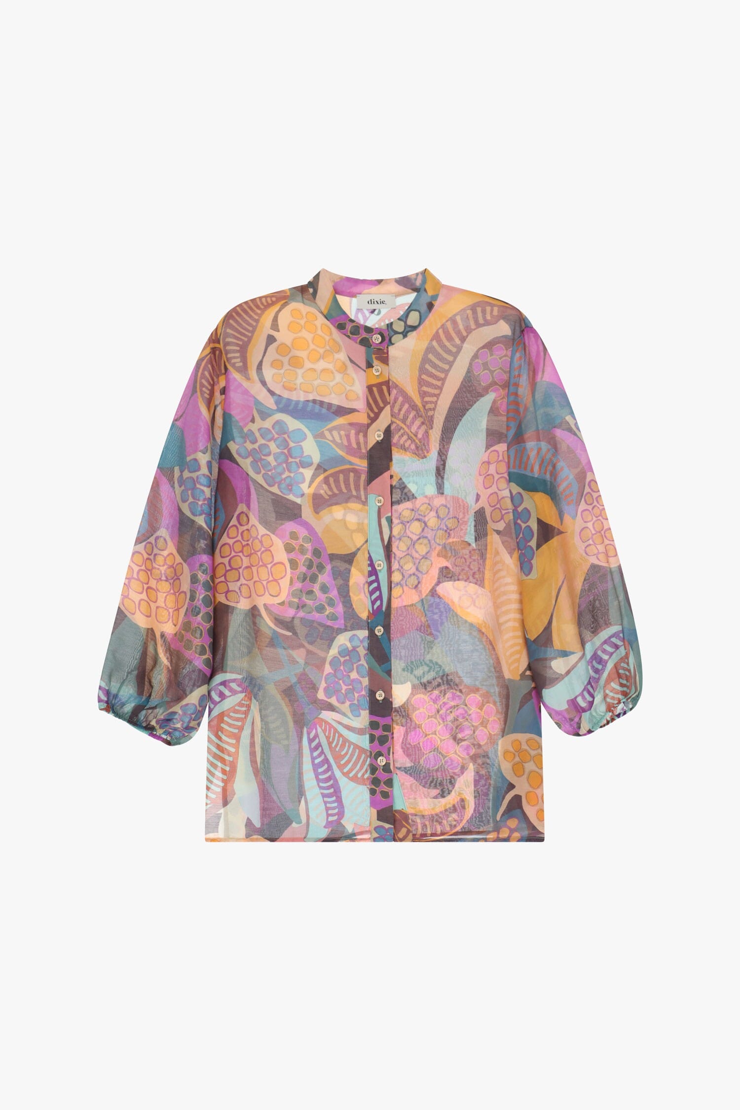 Chemise à motif vivant et boutons Dixie