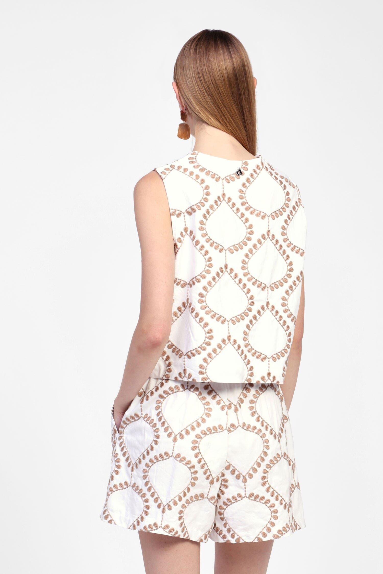 Shorts Con Motivo Stampato Geometrico Dixie