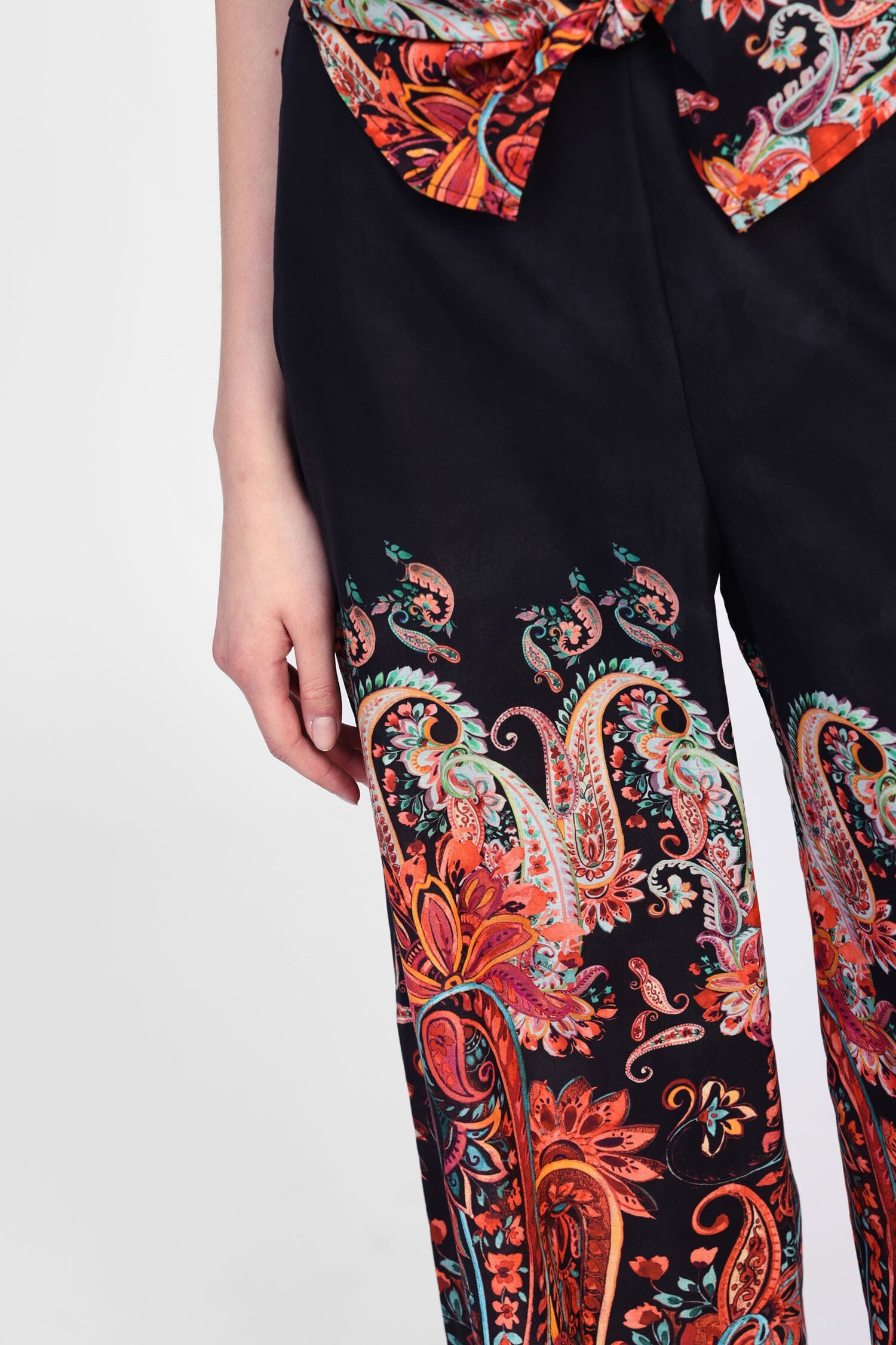 Pantaloni Ampia Stampa Floreale Dixie