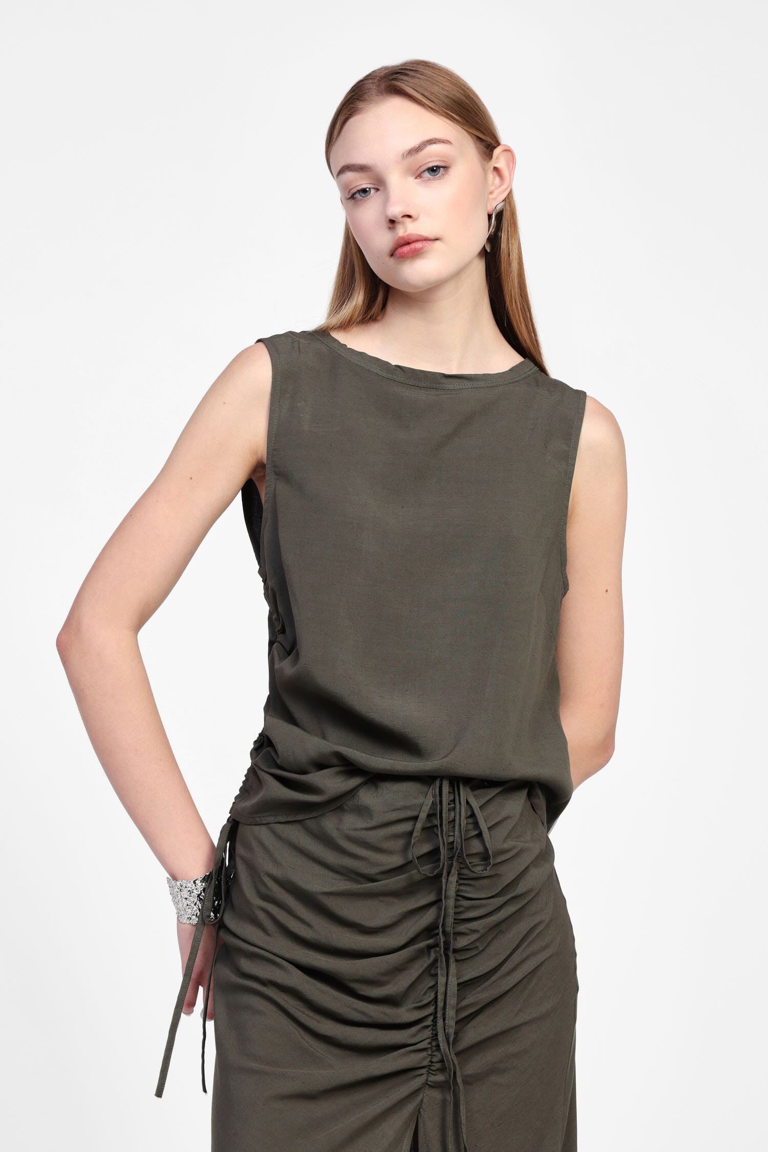 Dixie Sleeveless Top with Side Ties