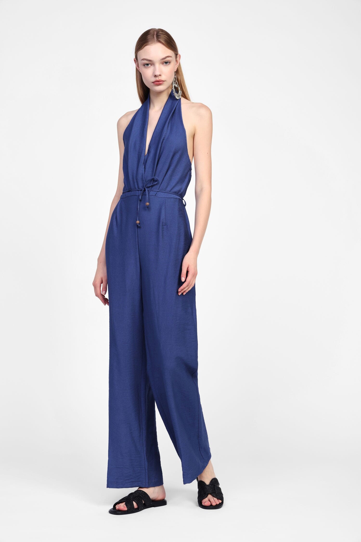 Jumpsuit Con Scollo Halter E Laccio Dixie