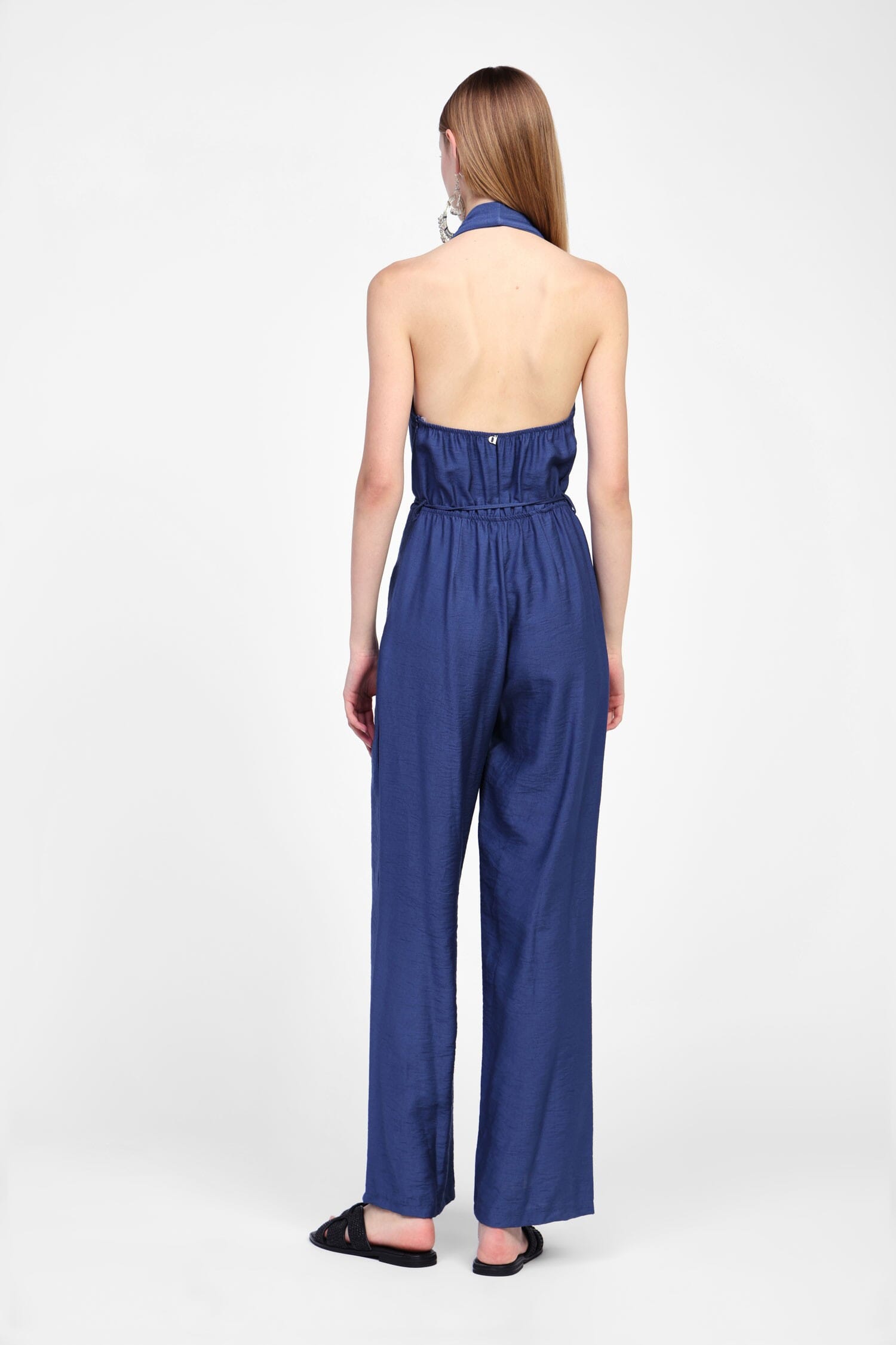 Jumpsuit Con Scollo Halter E Laccio Dixie