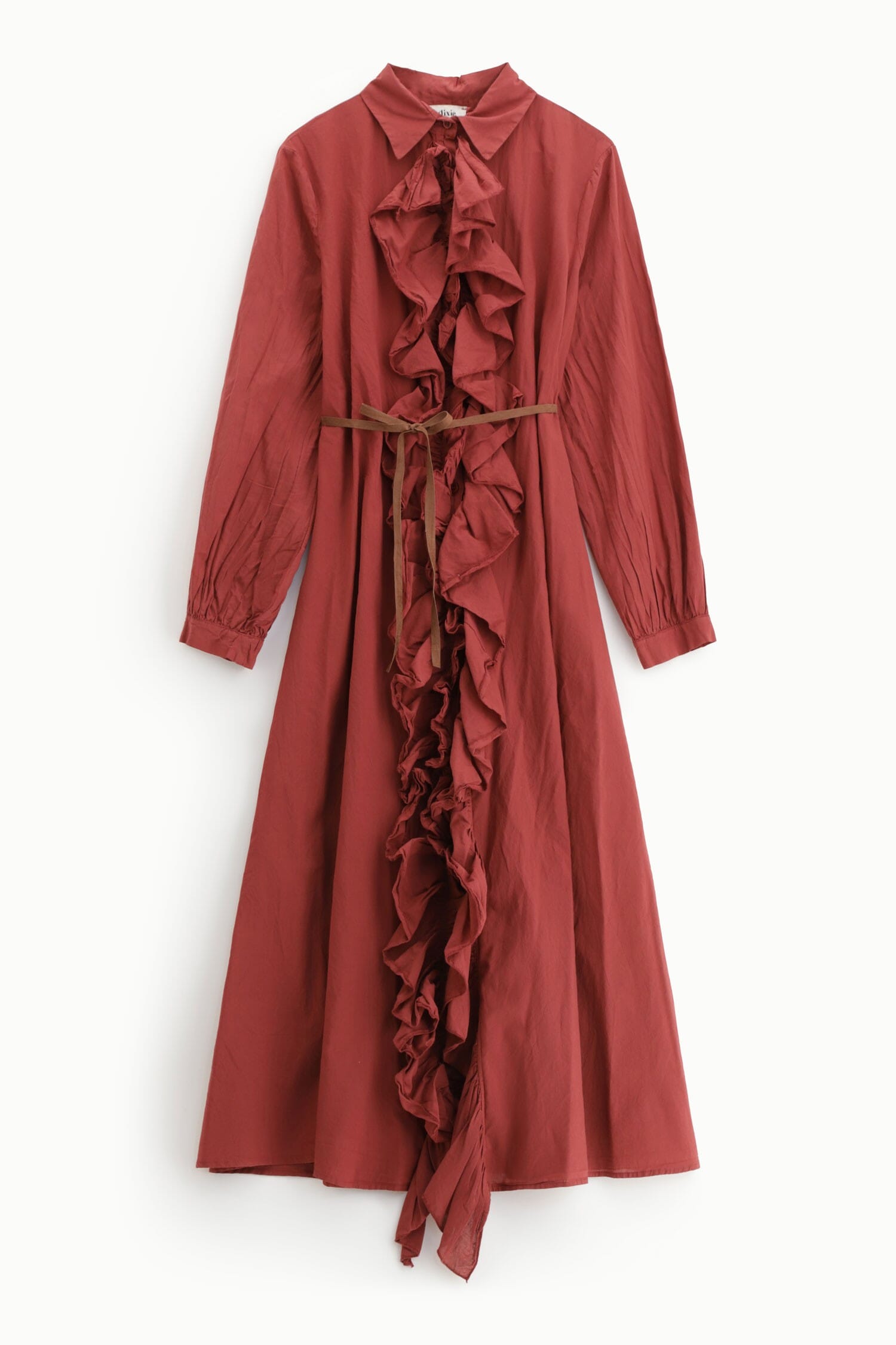 Robe à volants et ceinture fine Dixie