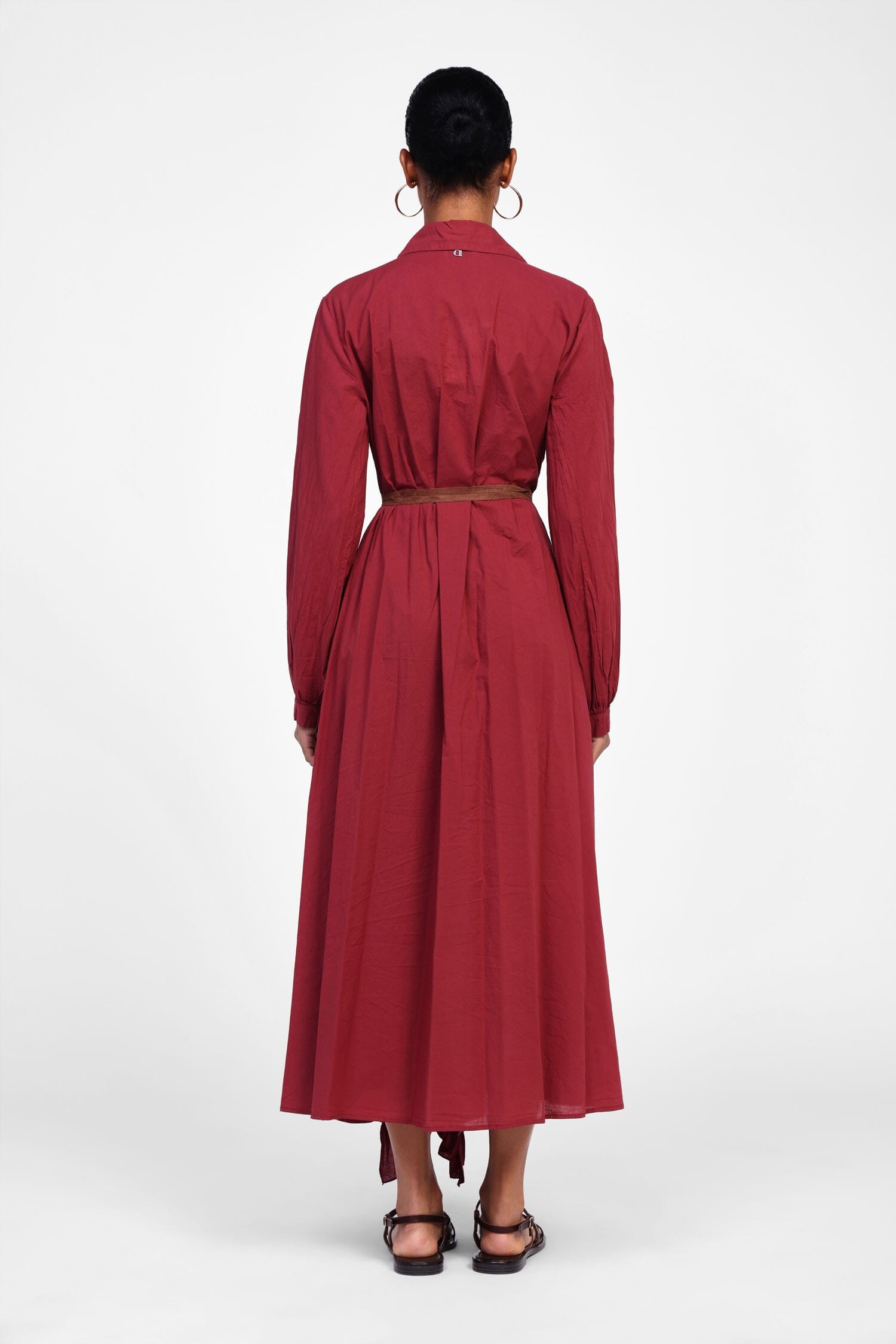 Robe à volants et ceinture fine Dixie