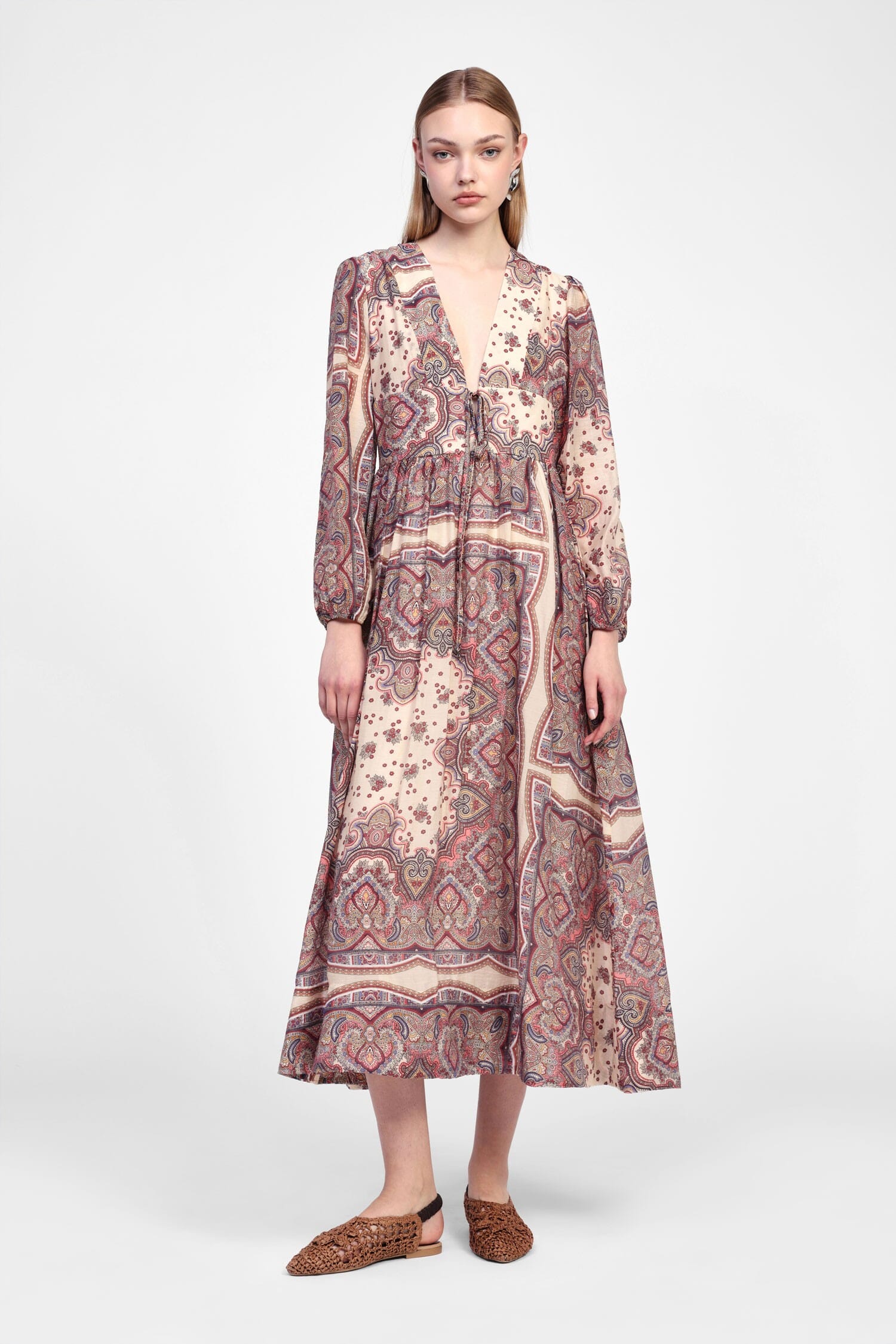 Long Dress With Dixie Fantasy Print