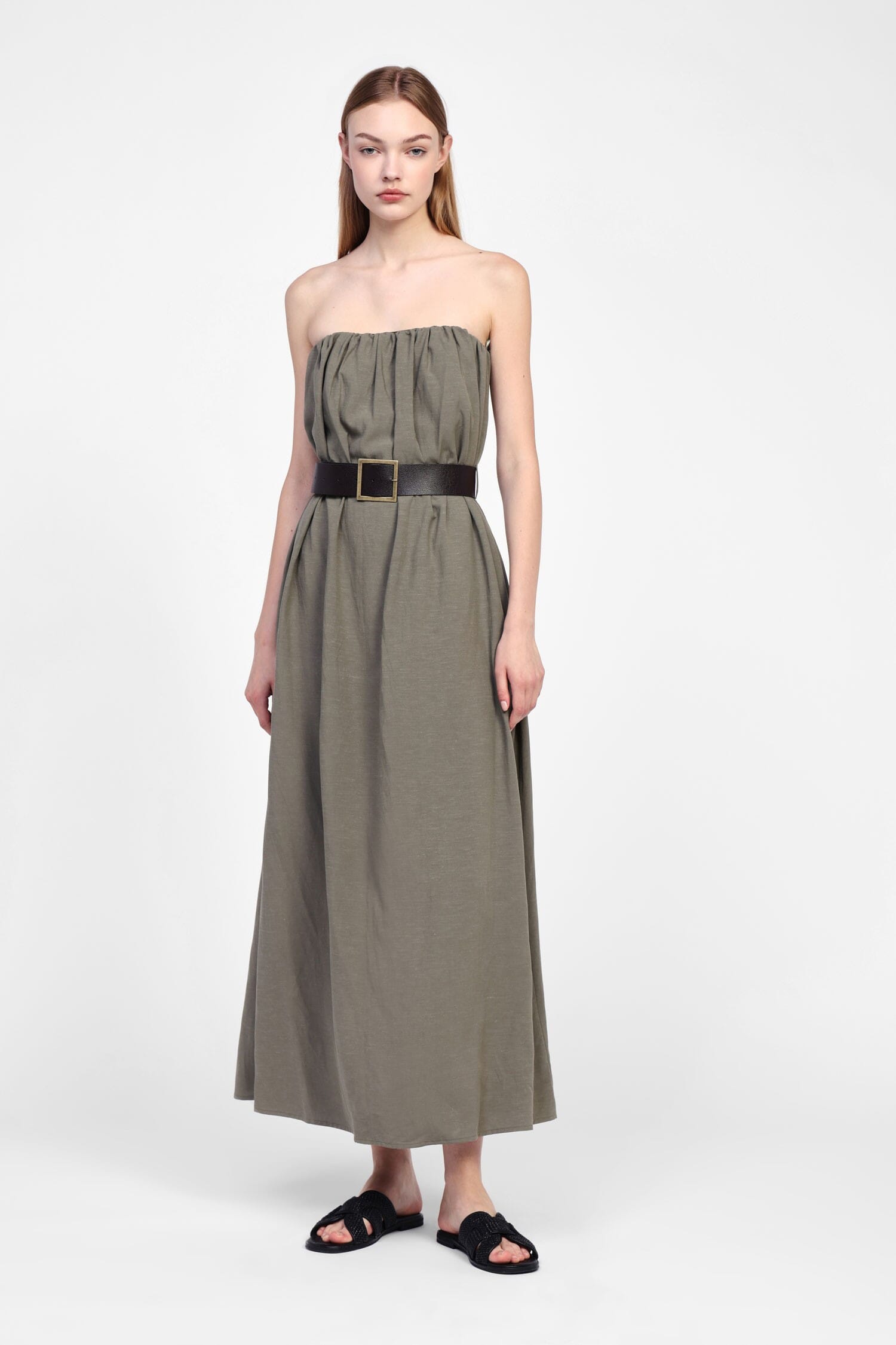 Abito Lungo Con Cintura Regolabile Dixie