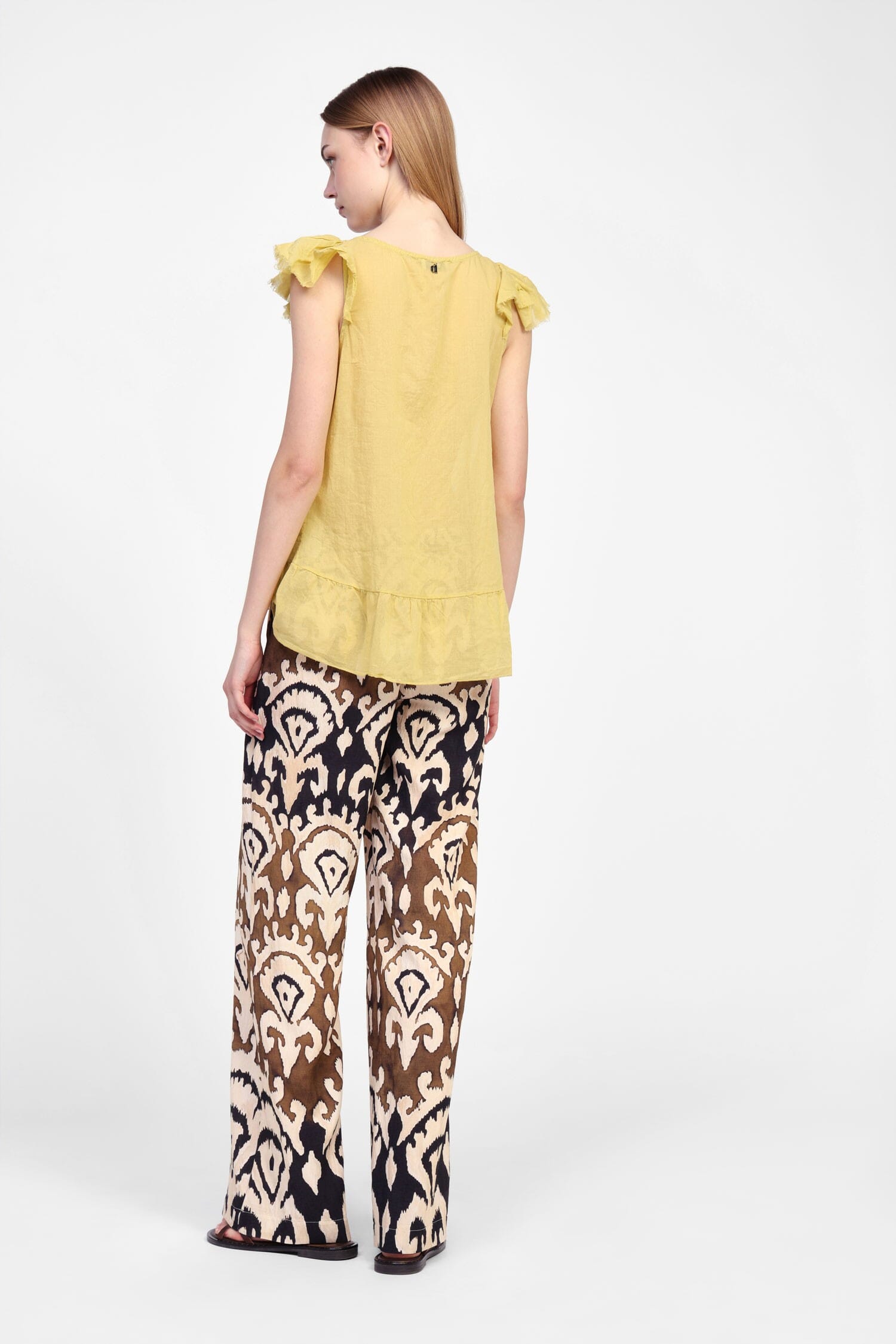 Pantaloni Palazzo Con Motivi Grafici Audaci Dixie