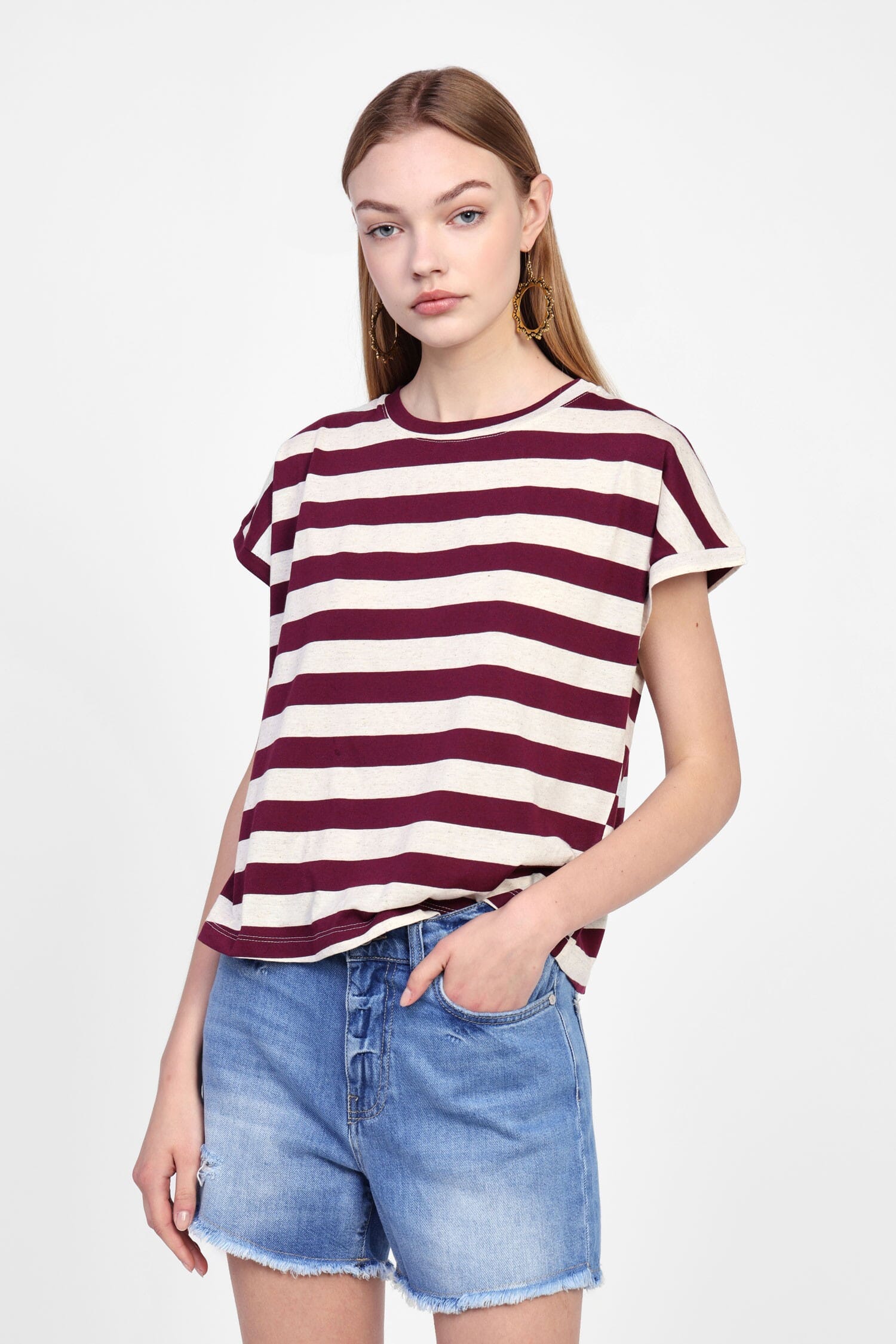Dixie Classic Striped Wide T-Shirt Vestiti Firmati Life Smiles
