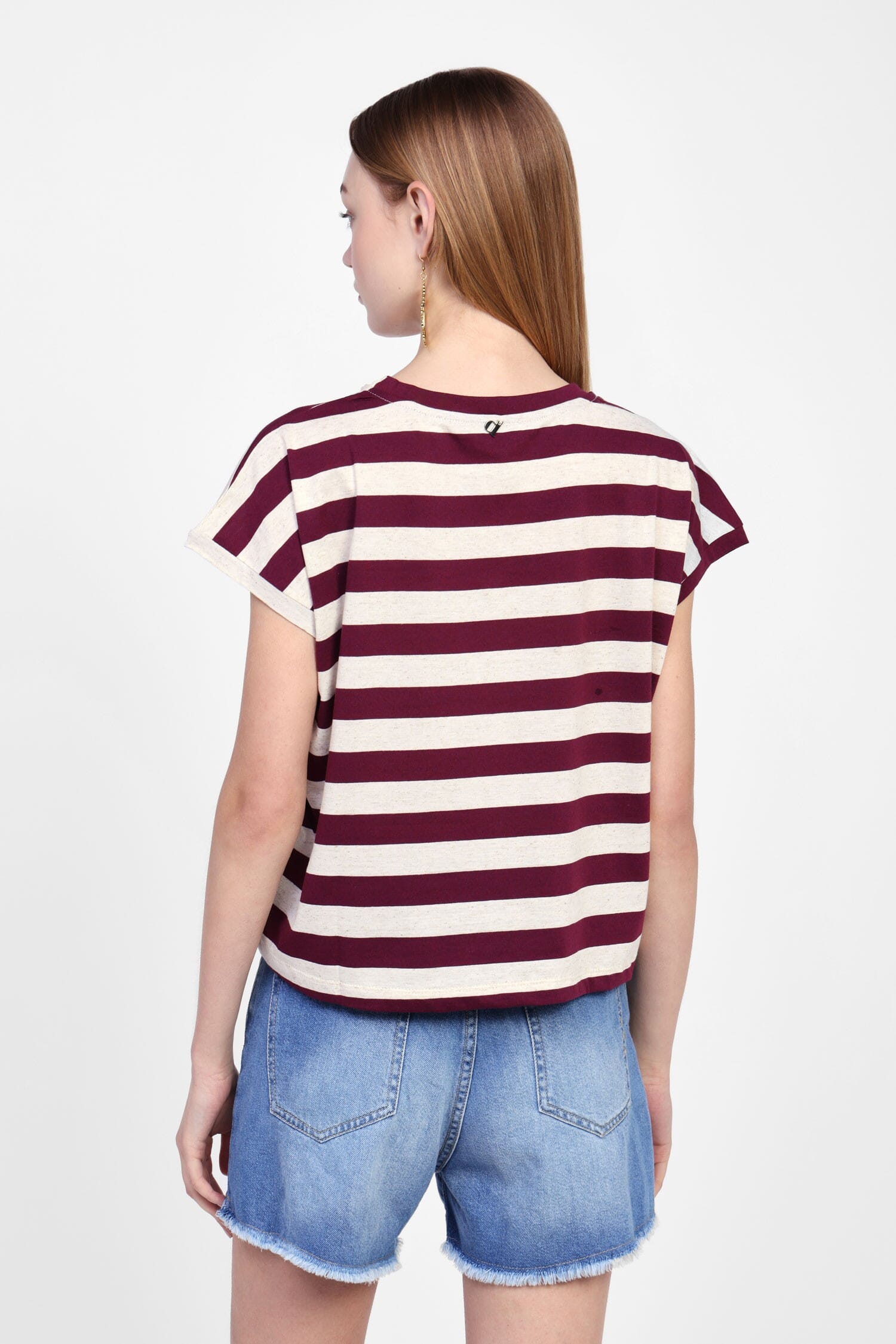 T-Shirt Ampia A Righe Classiche Dixie