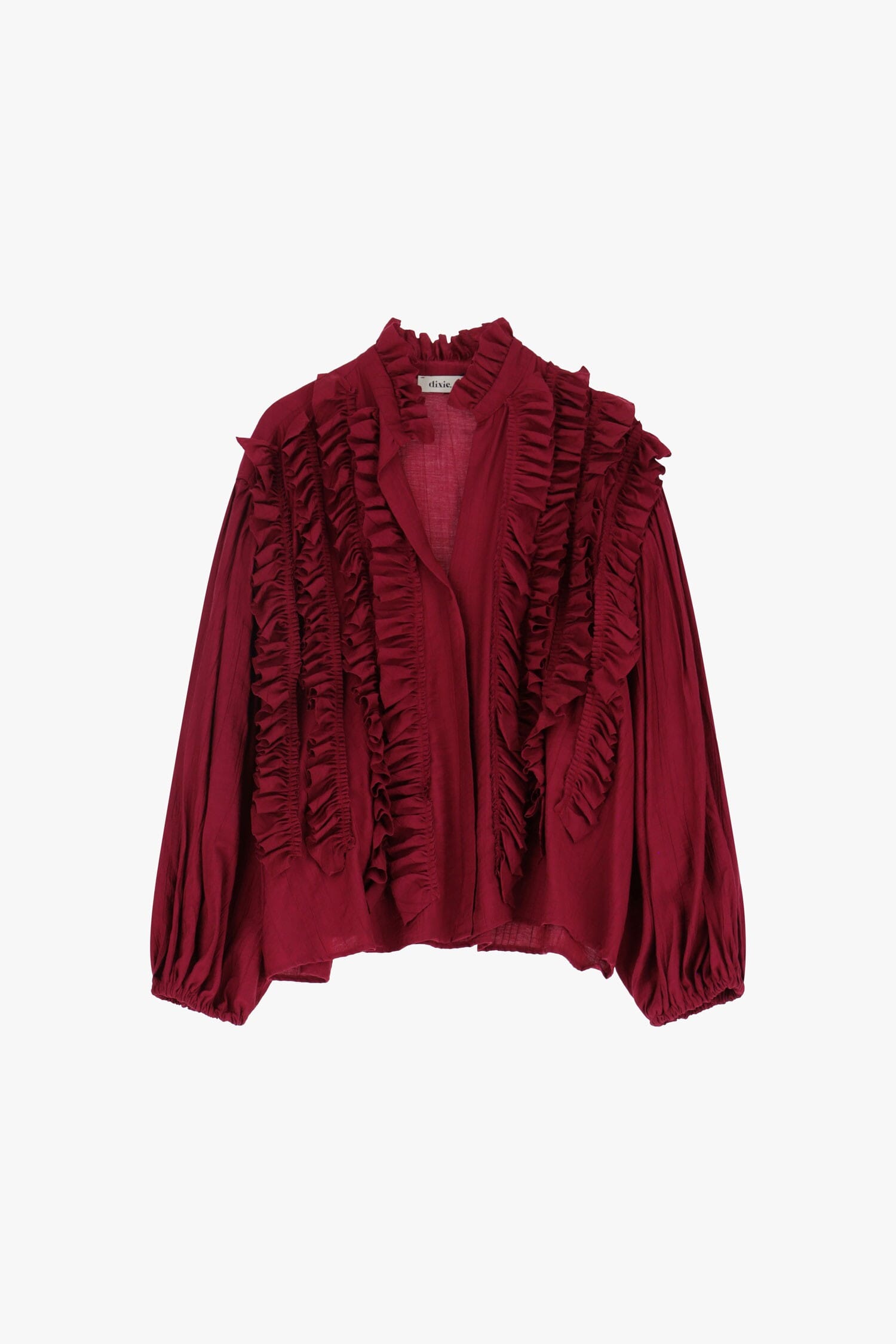 Camicia Con Volant E Maniche Ampie Dixie