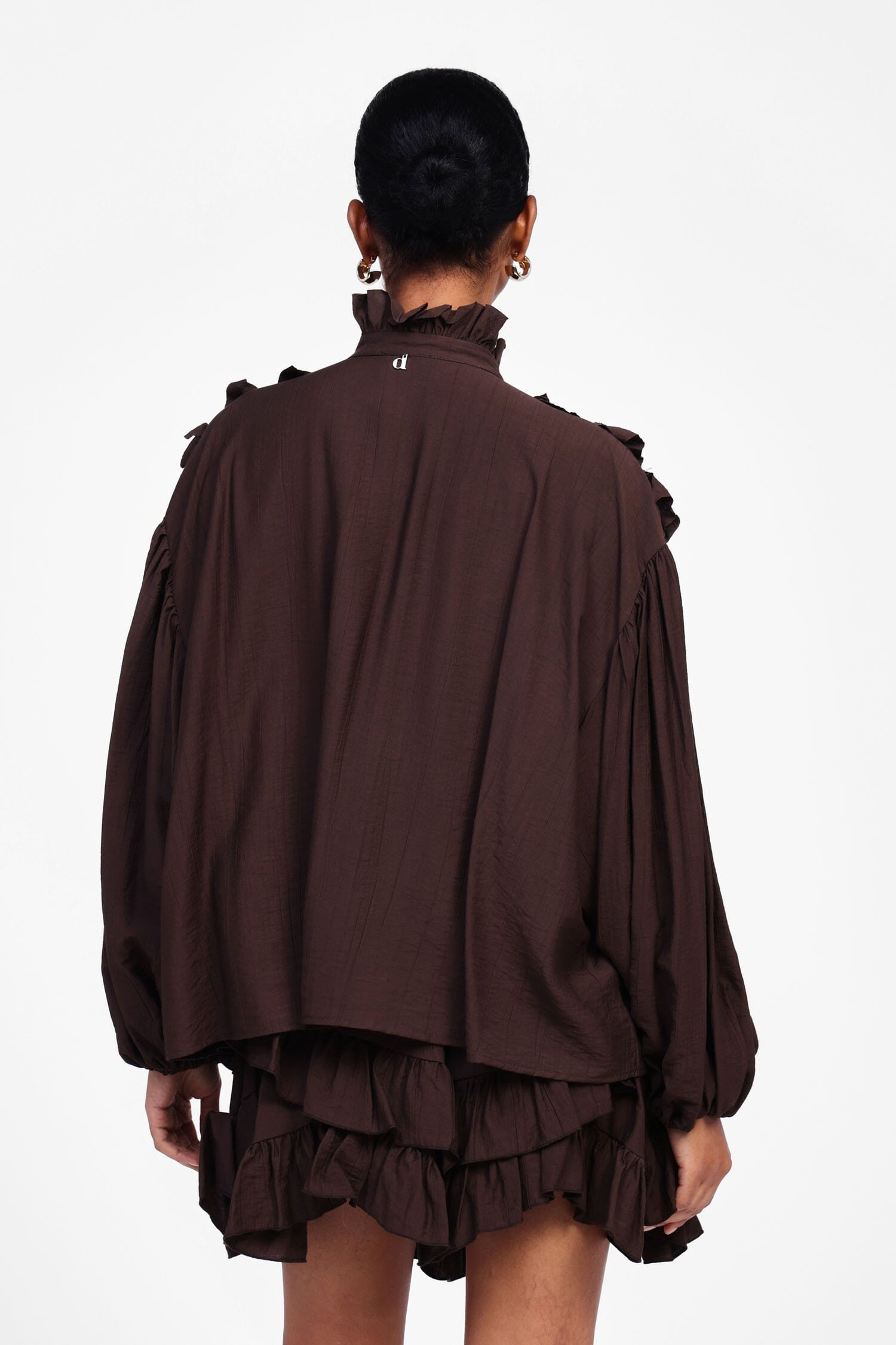 Camicia Con Volant E Maniche Ampie Dixie