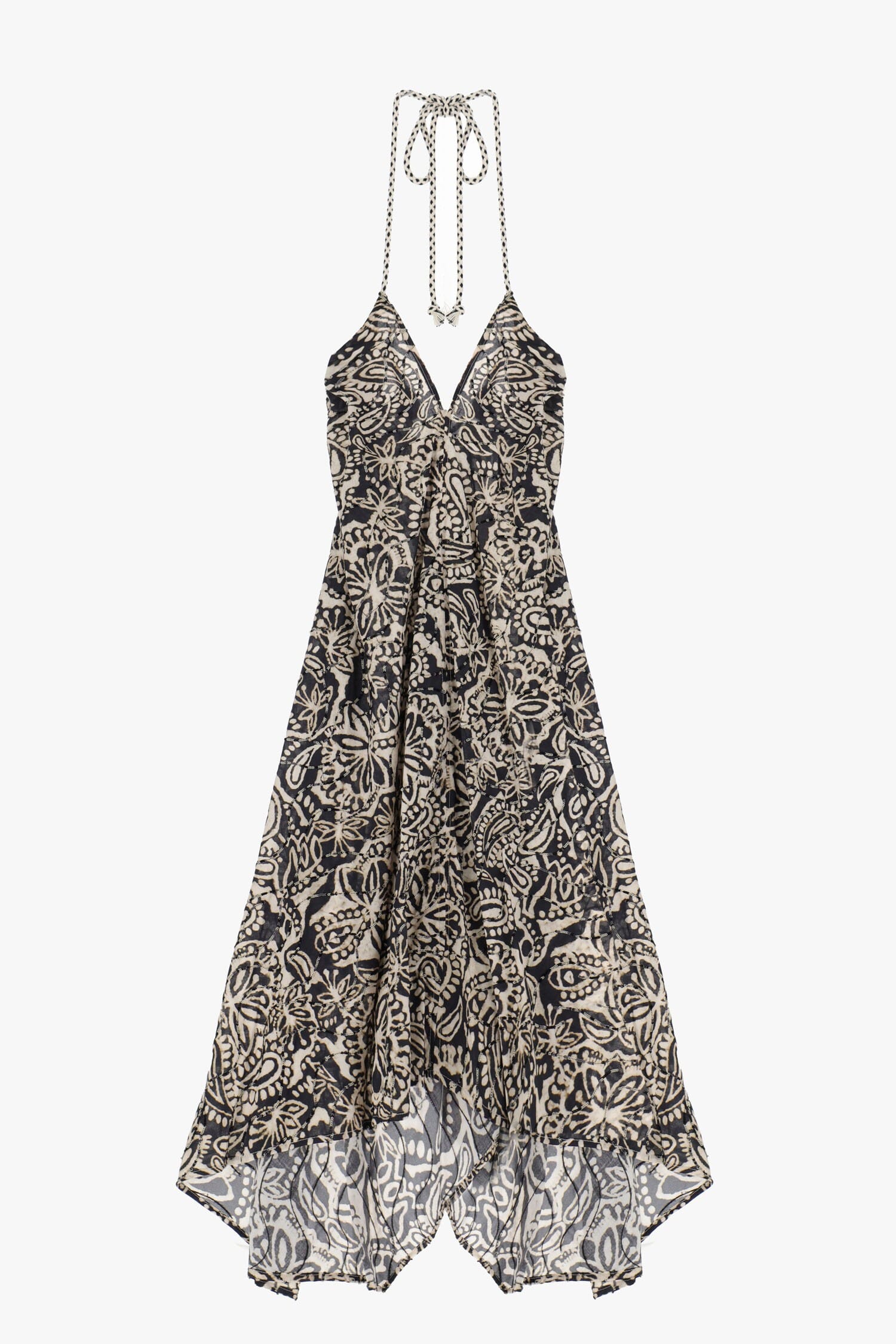 Abito Lungo Con Stampa A Fantasia Dixie