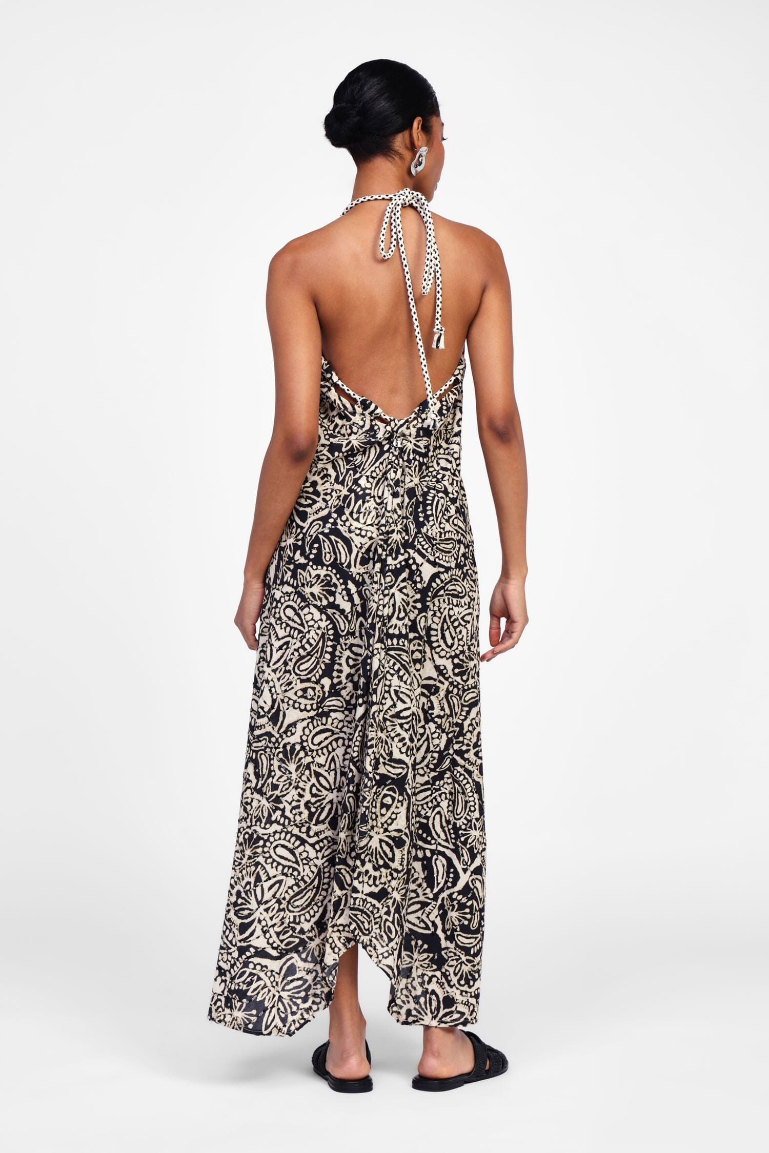 Abito Lungo Con Stampa A Fantasia Dixie