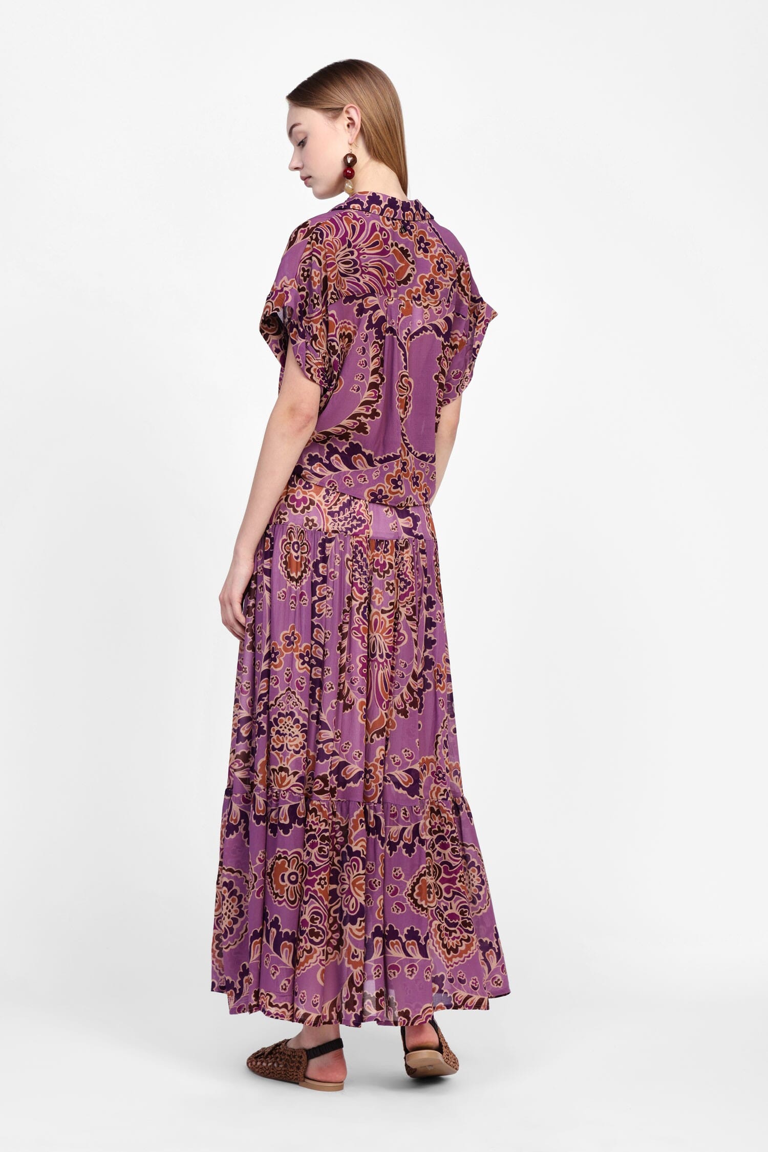 Gonna Fluida Con Stampa Floreale Dixie