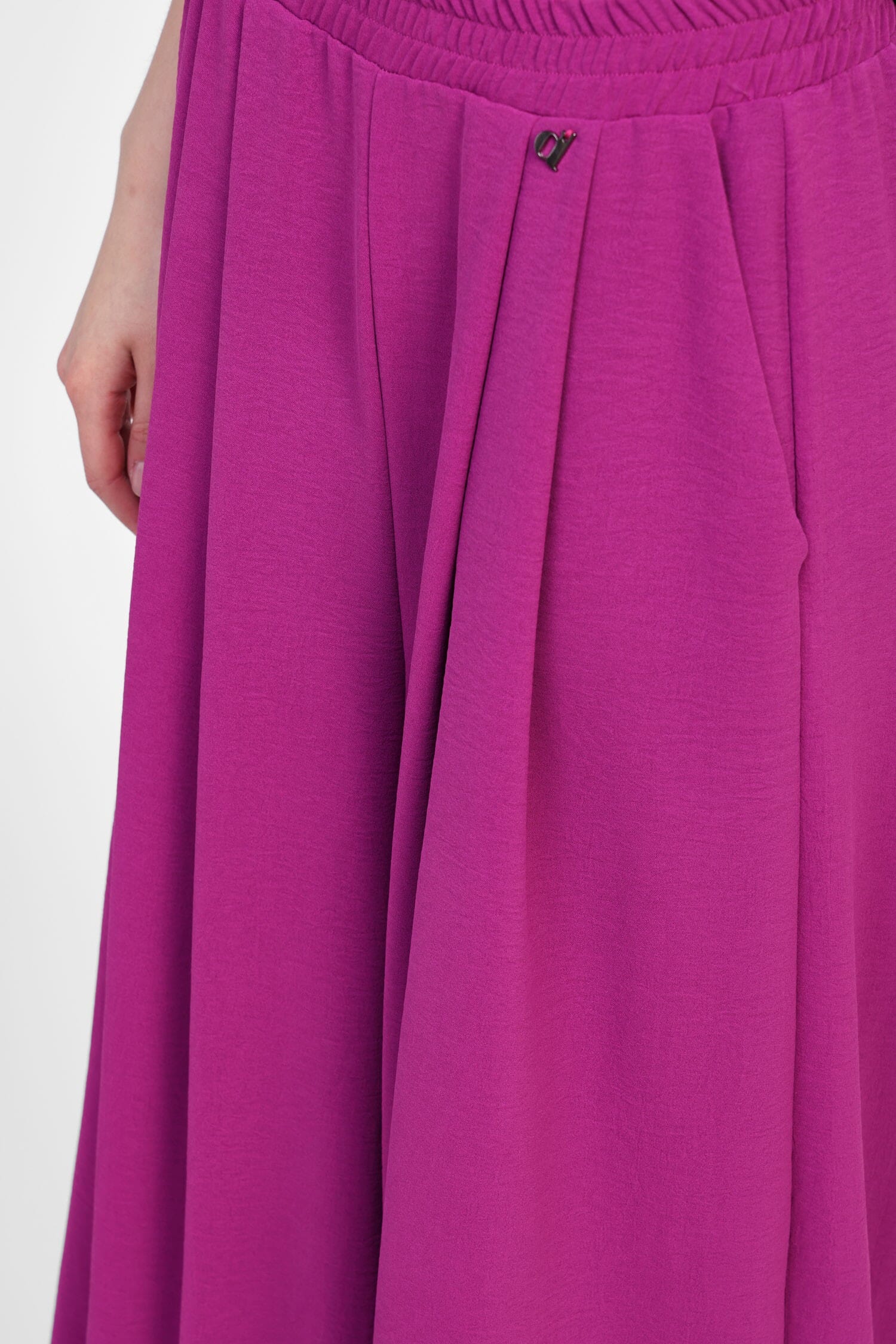 Dixie Elastic Waist Wide Pants