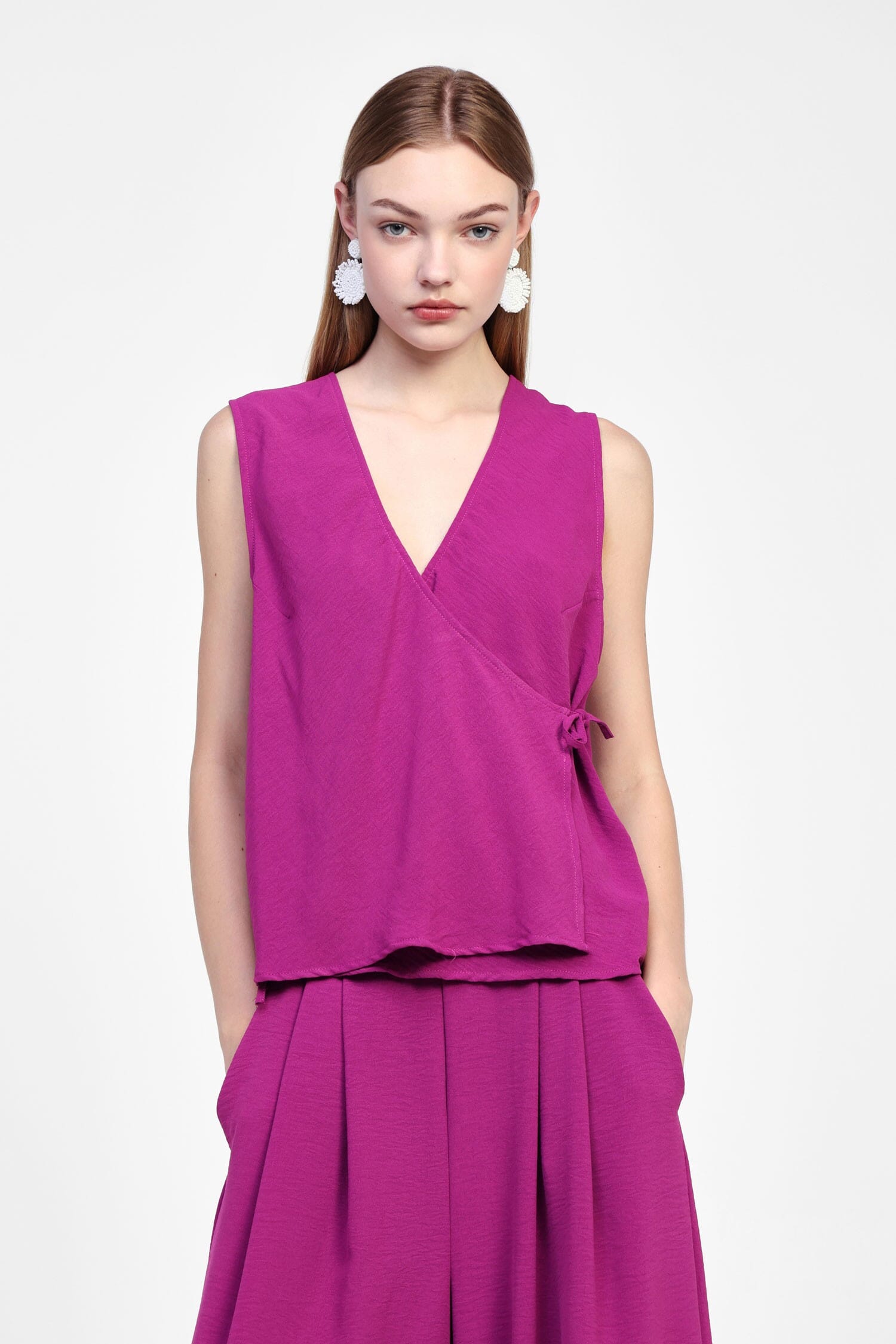 Top Senza Maniche Con Allacciatura Dixie