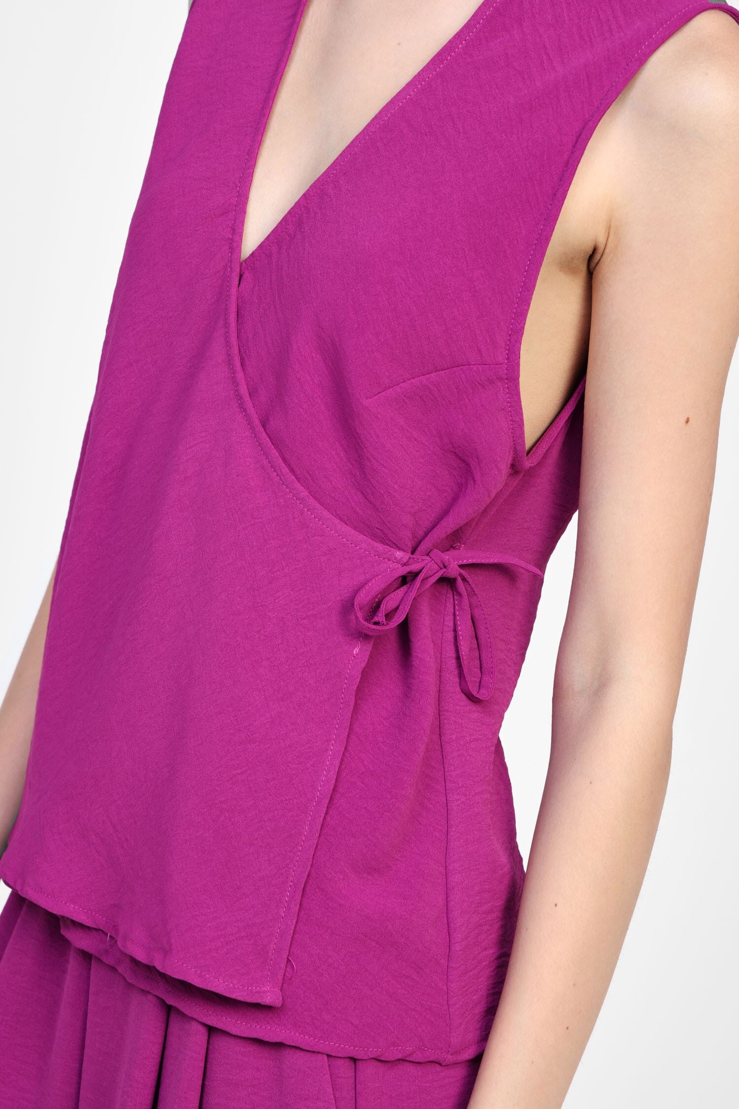 Top Senza Maniche Con Allacciatura Dixie