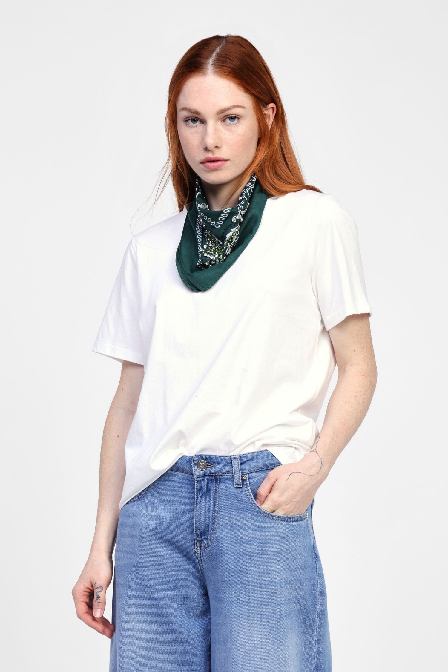 T-Shirt Con Maniche Corte E Scollo Rotondo Dixie