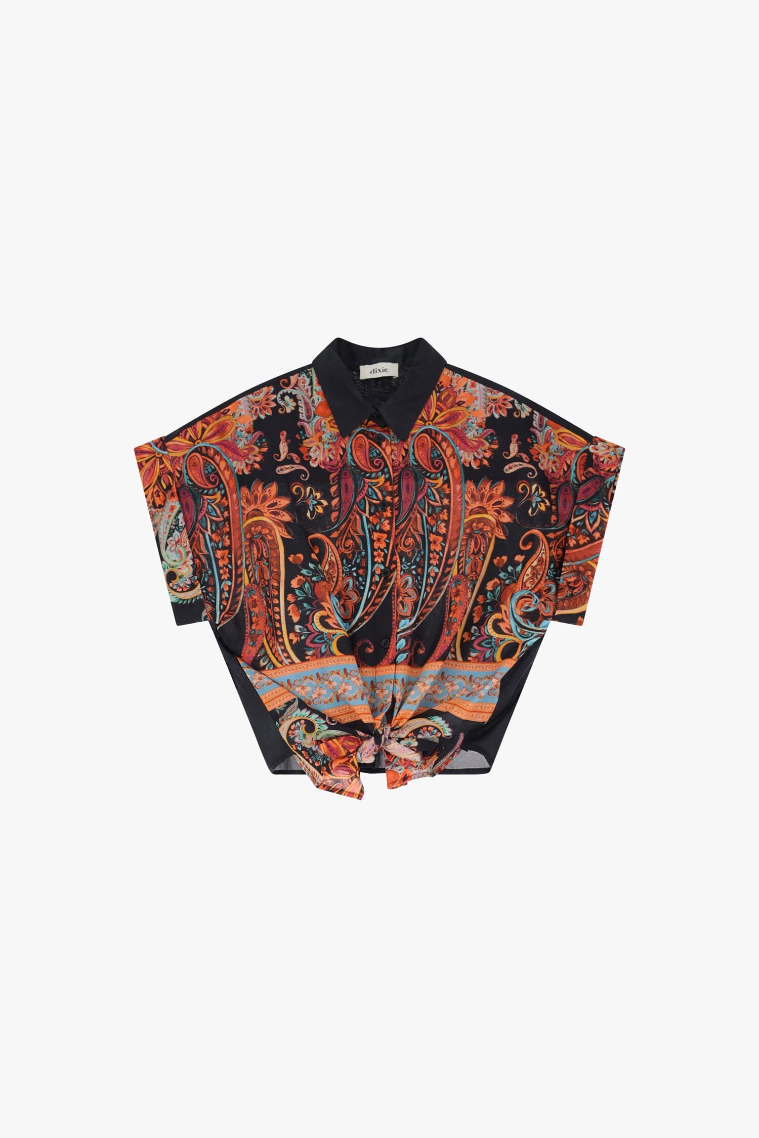 Chemise fantaisie courte avec col Dixie