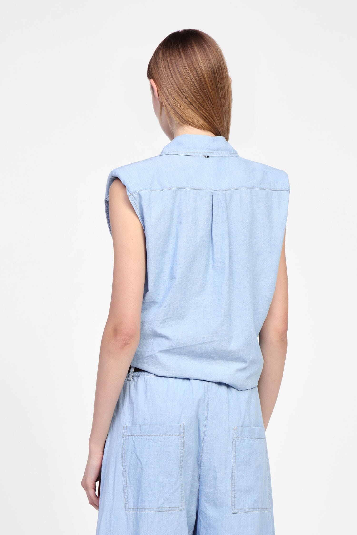 Camicia Senza Maniche Con Colletto Dixie